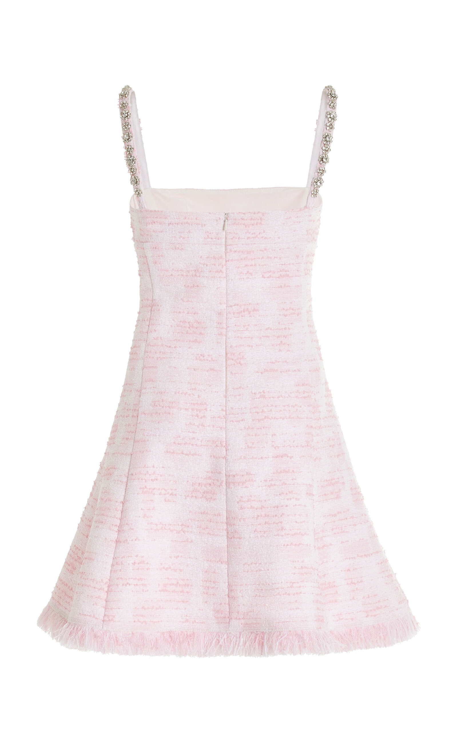 Oscar de la Renta Embellished Tweed Mini Dress light pink - 628954 |  REVERSIBLE