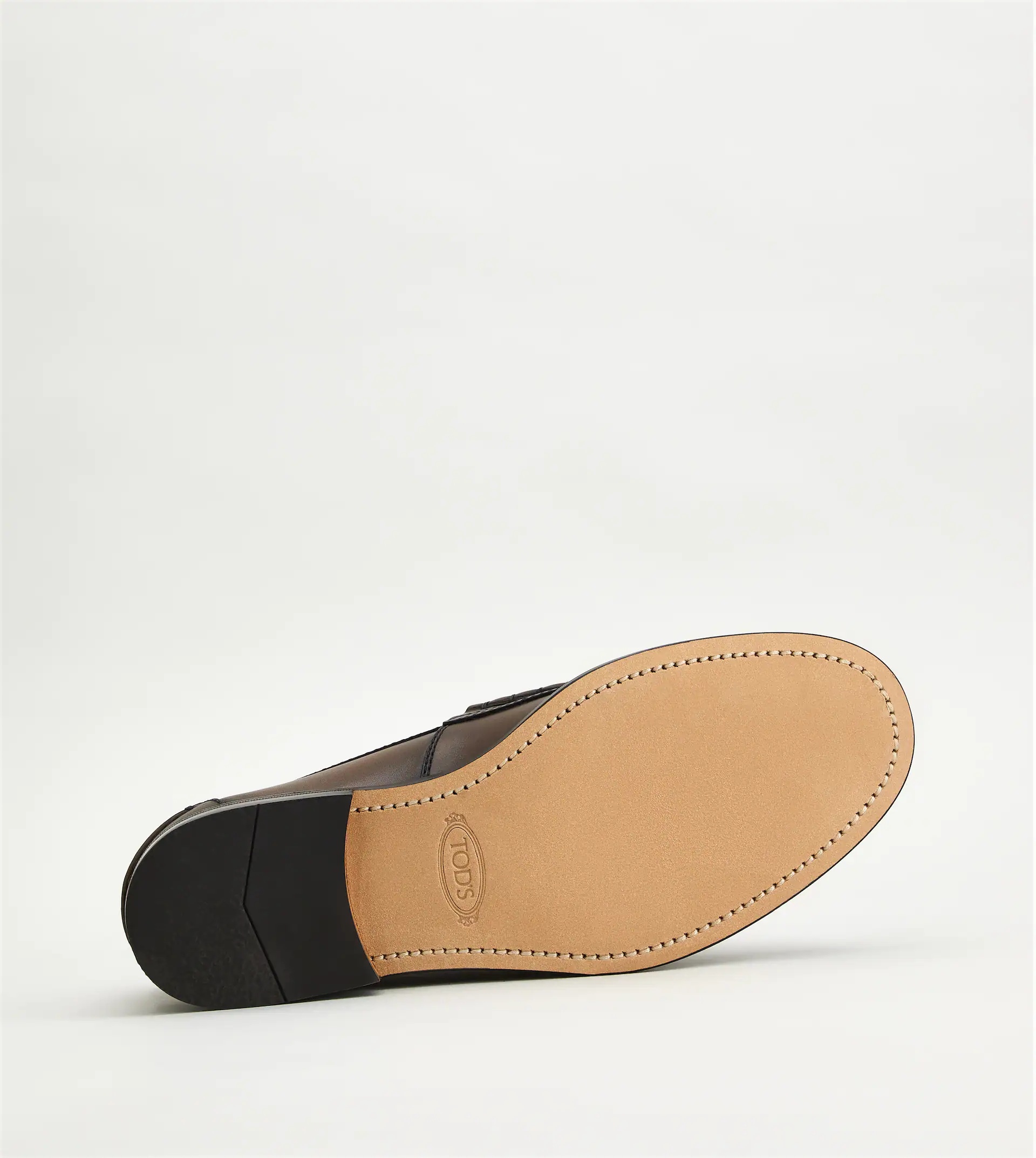 LOAFERS IN LEATHER - BROWN - 5