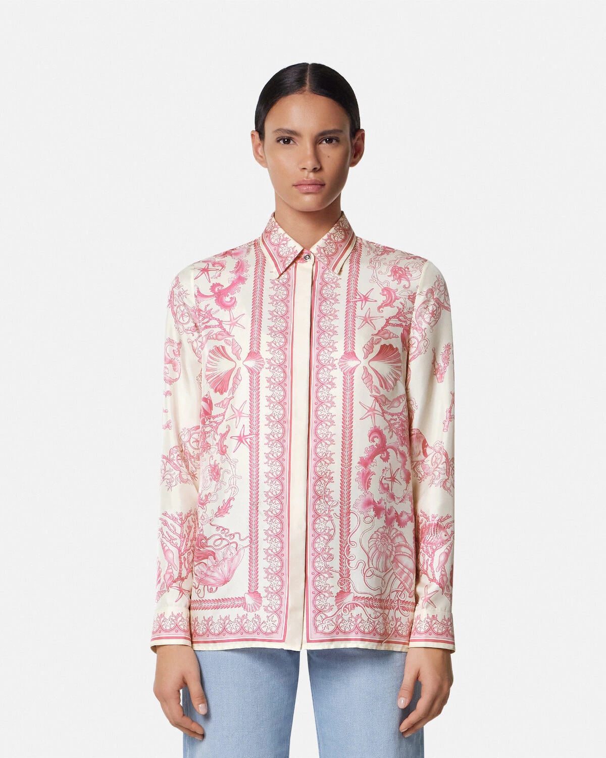Underwater Barocco Silk Shirt - 4