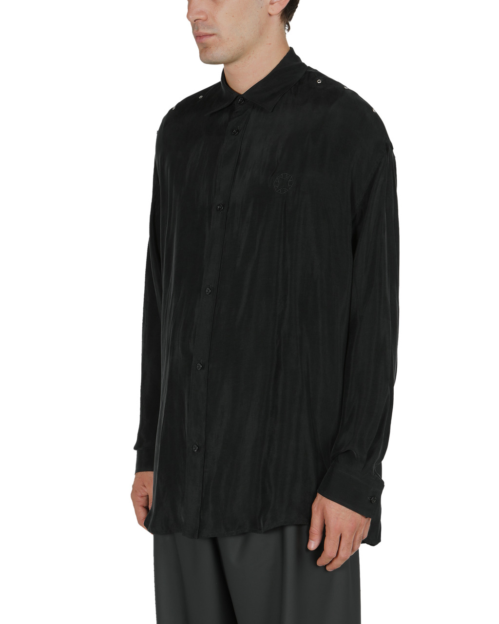 LONGSLEEVE CUPRO SHIRT WITH EYELETS - 3