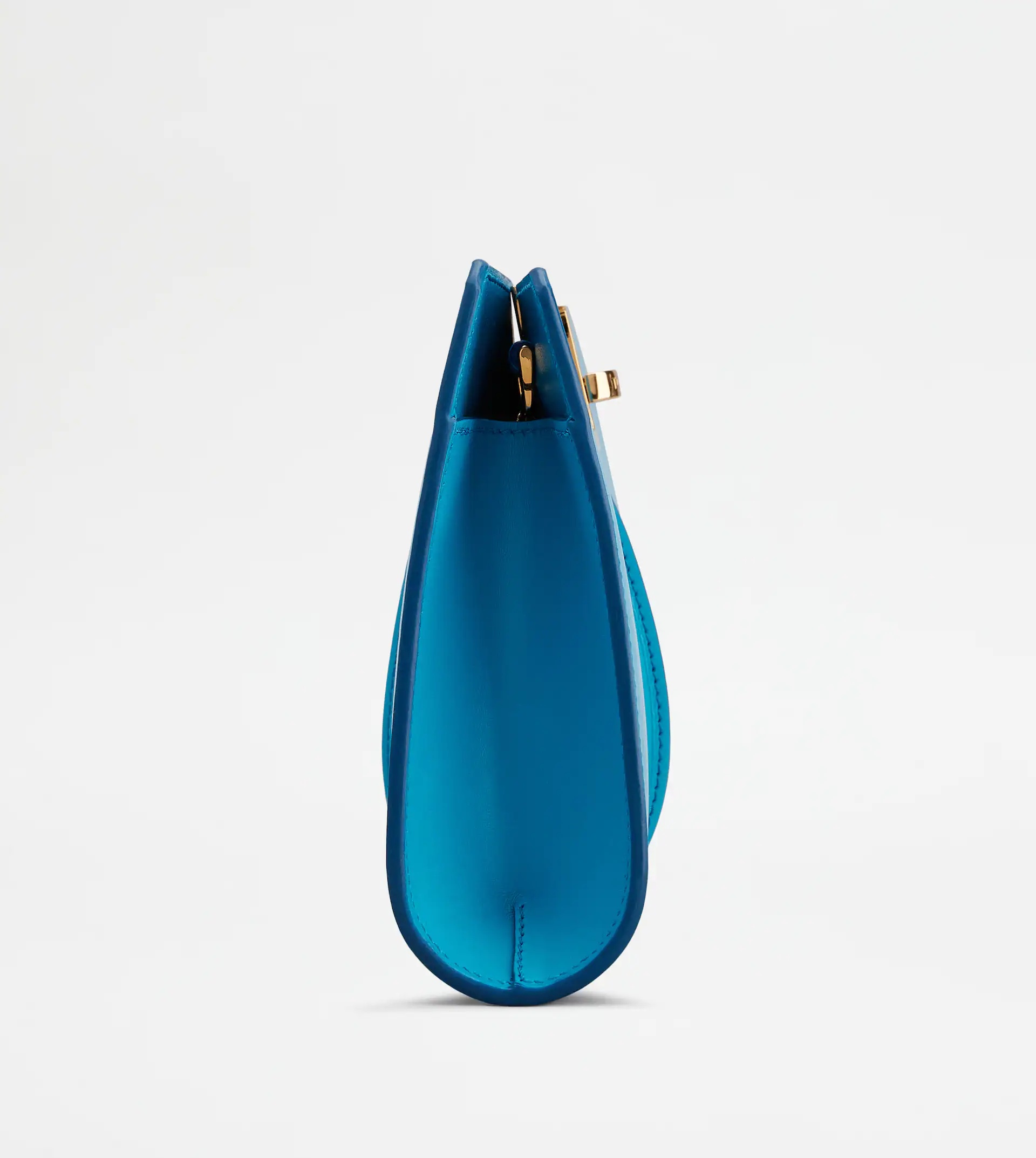 TIMELESS CLUTCH BAG IN LEATHER SMALL - LIGHT BLUE - 3