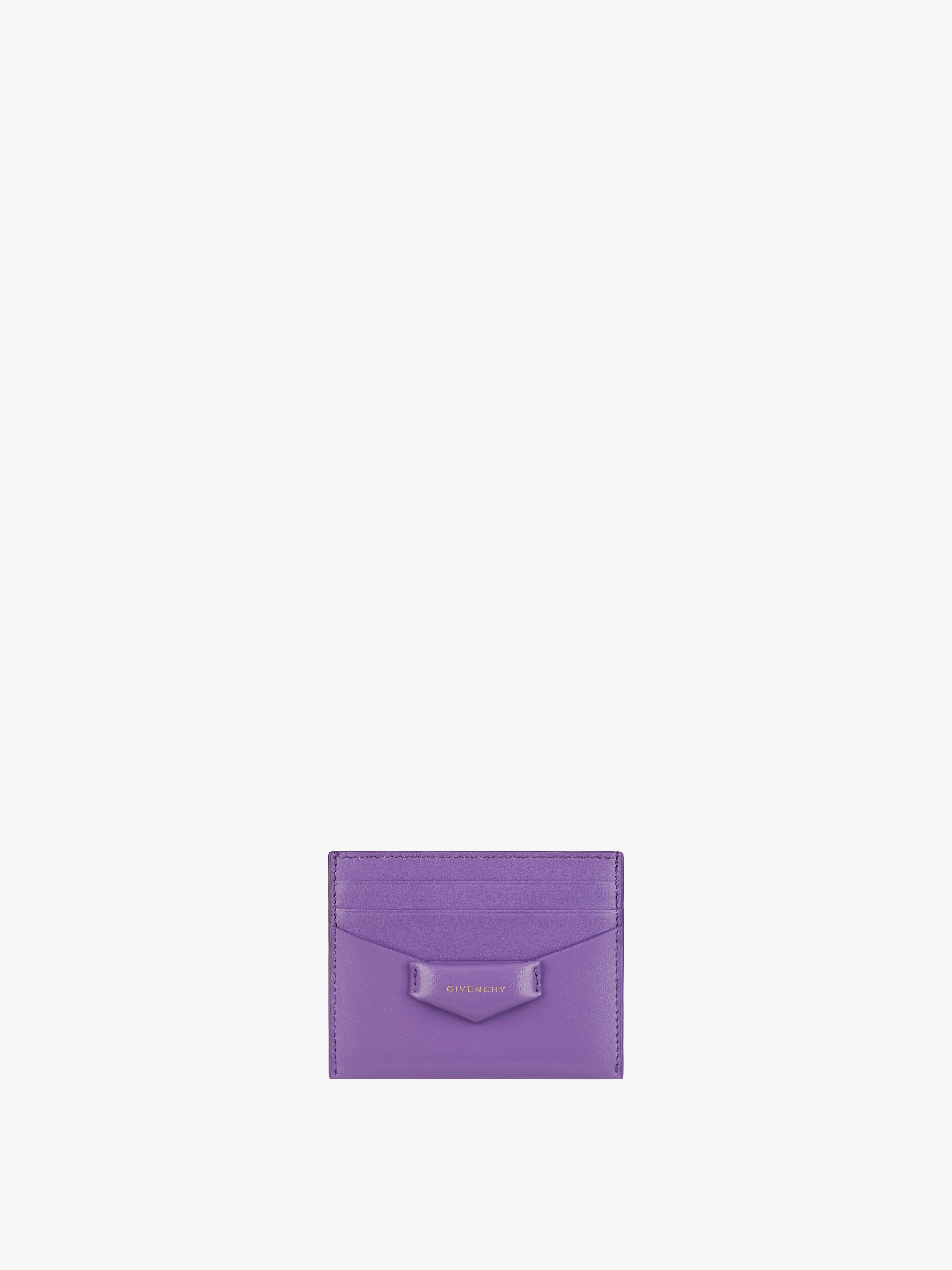 ANTIGONA CARD HOLDER IN BOX LEATHER - 1