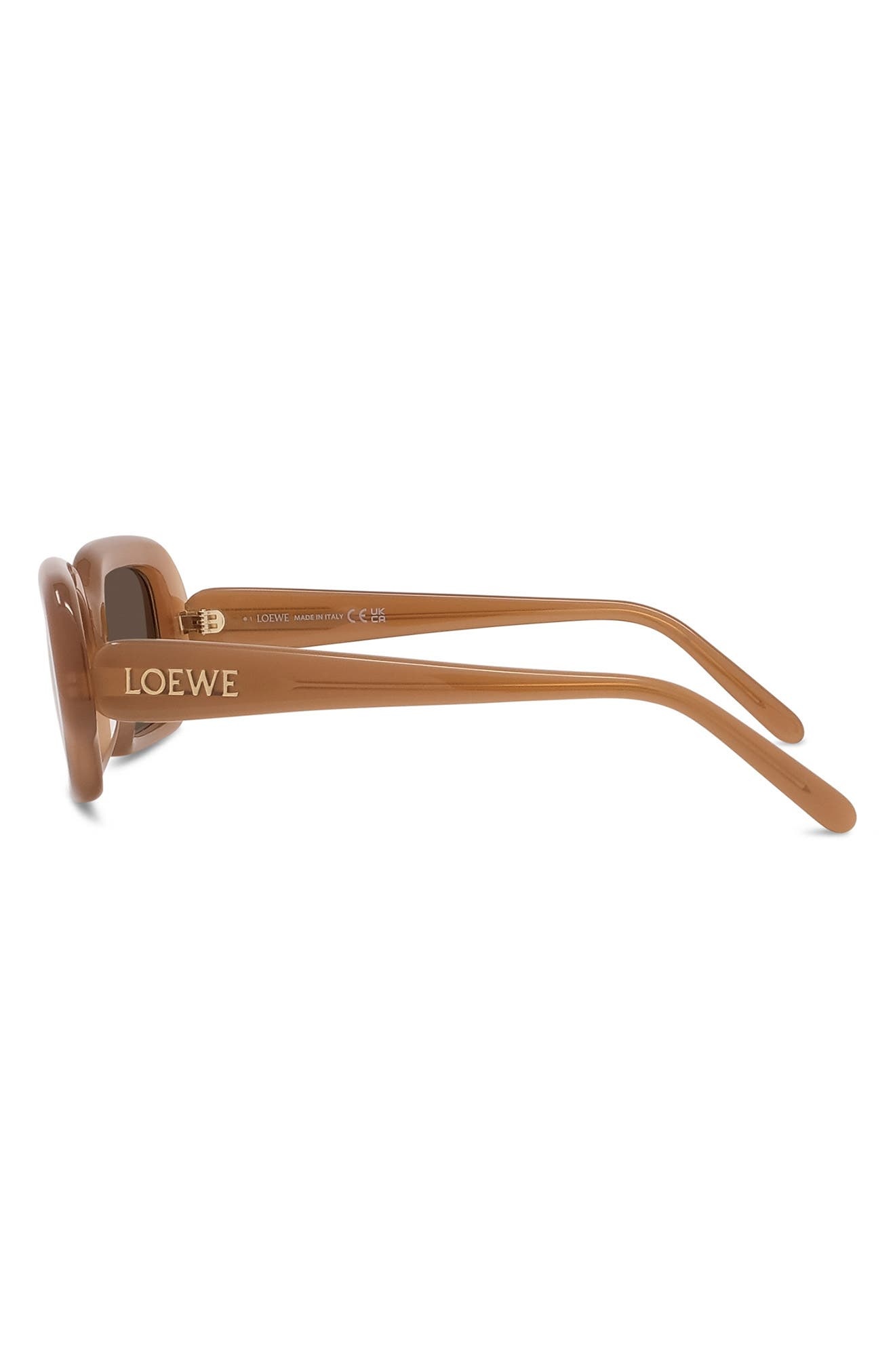 Loewe 51mm Rectangular Sunglasses in Dark Brown/Other /Brown at Nordstrom - 6