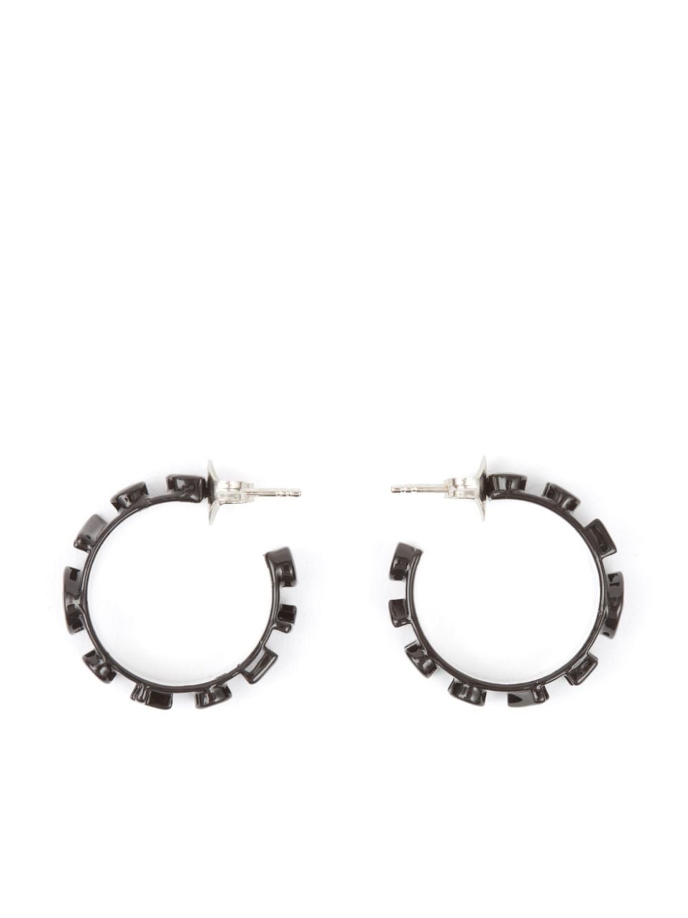 Numeric hoop earrings - 2
