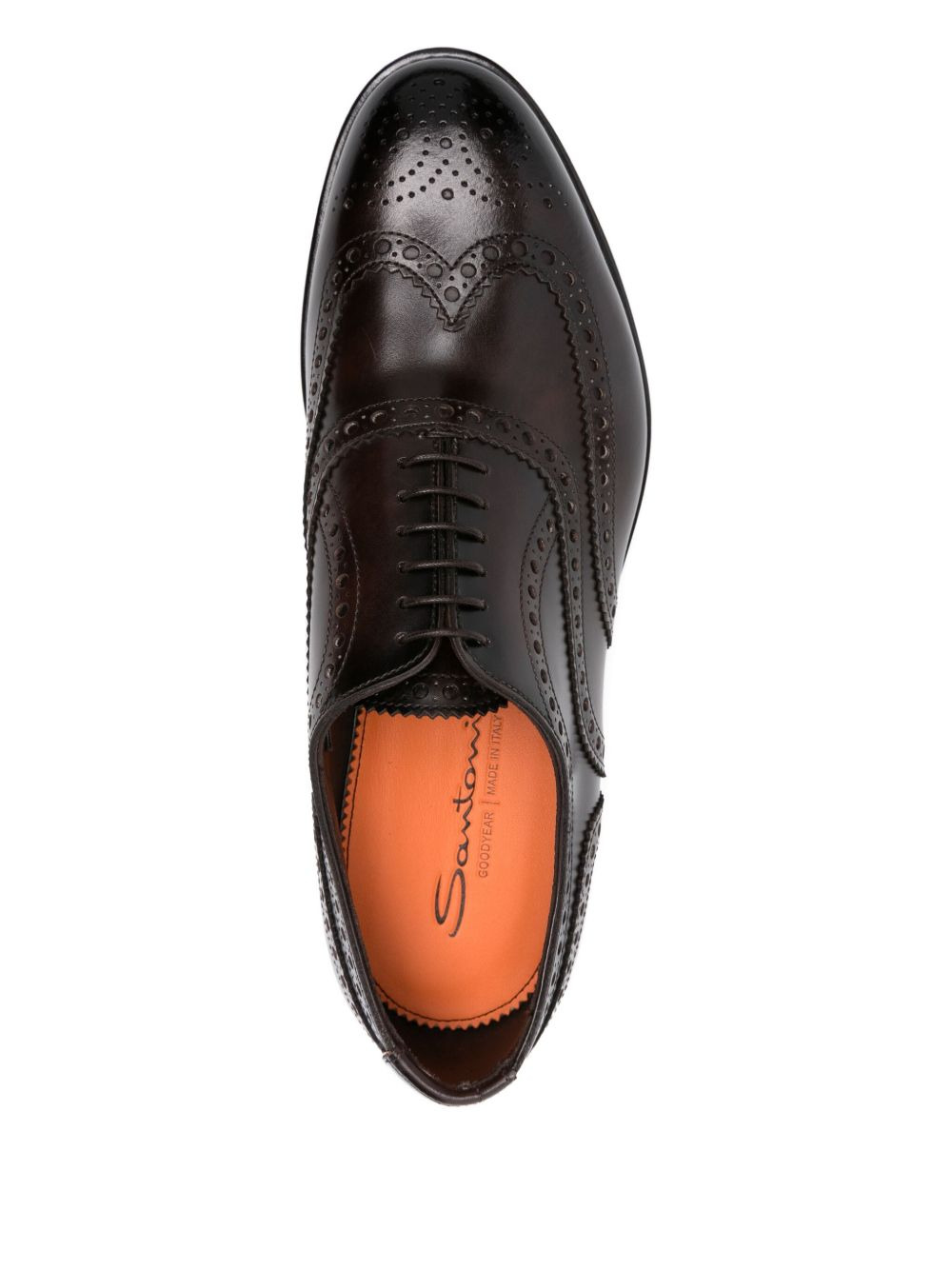 leather brogue oxford shoes - 4