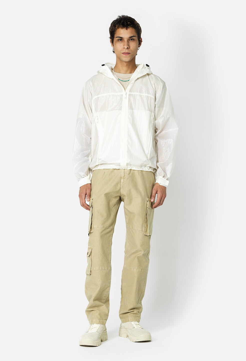 COATED NYLON ANORAK - 1