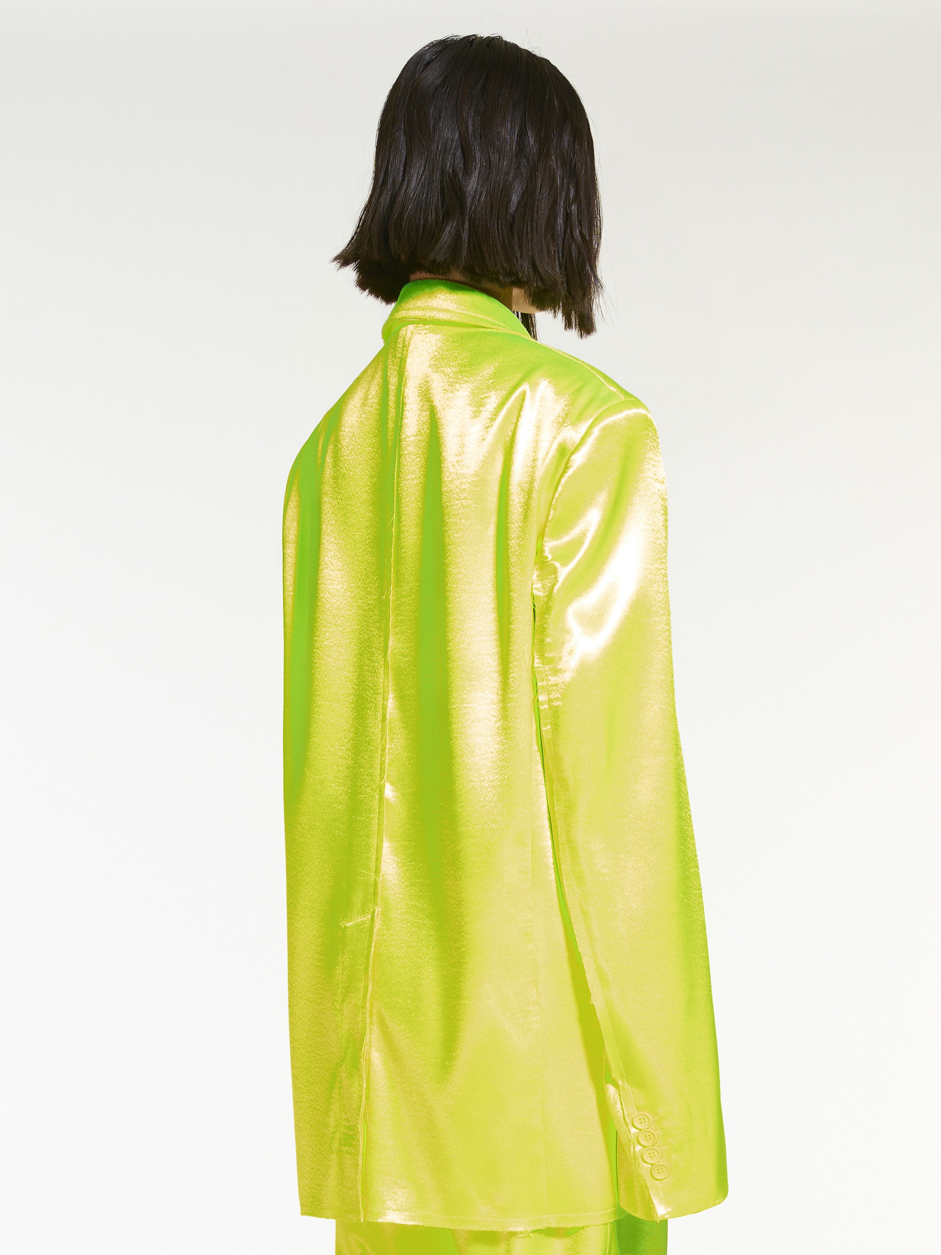 RACER Duchess satin oversized blazer - 4