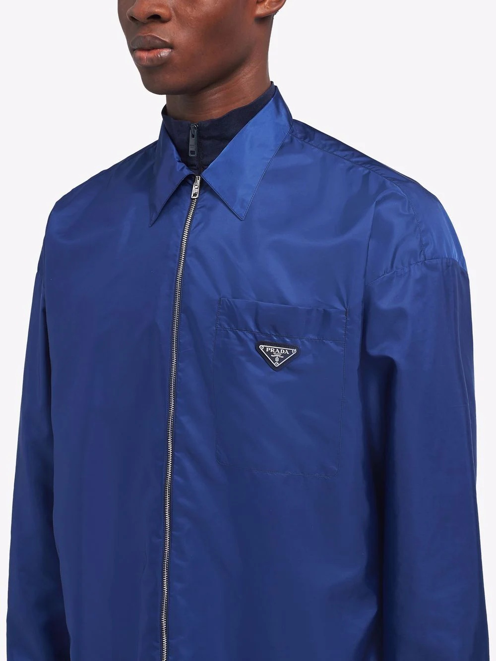 logo-plaque zip-fastening jacket - 5