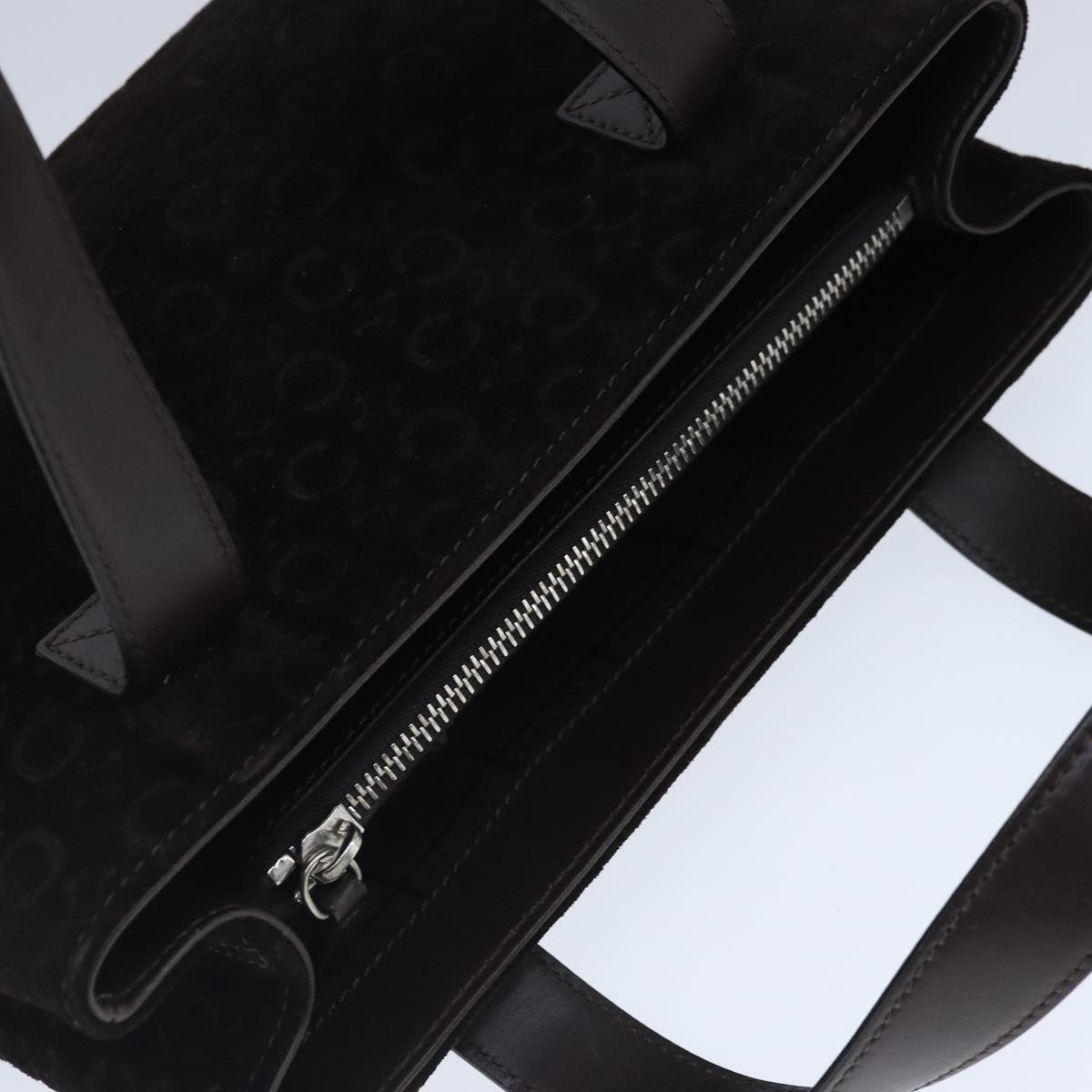CELINE C Macadam Canvas Hand Bag Brown - 6