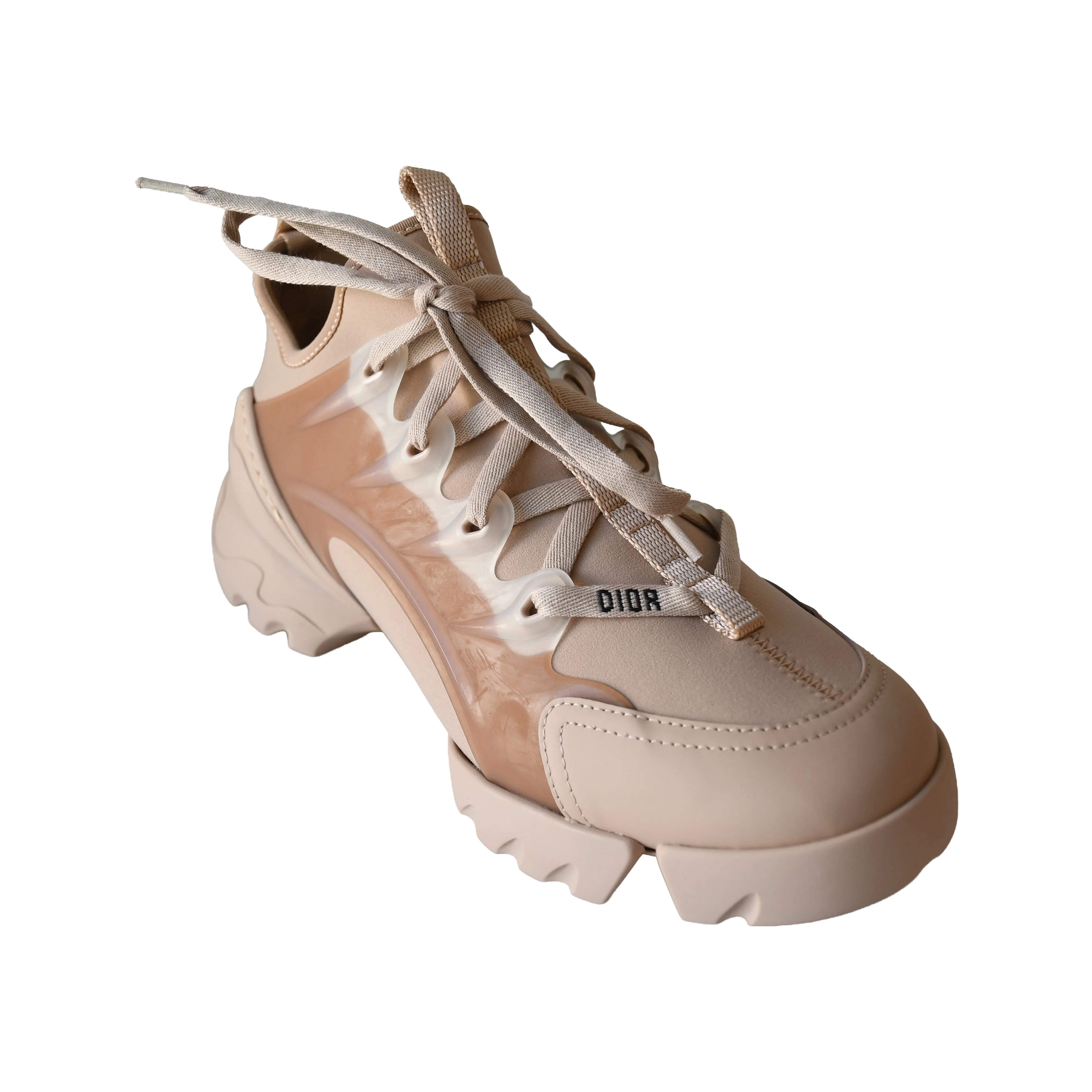 Dior Technical Fabric D-Connect Sneakers Nude - 1