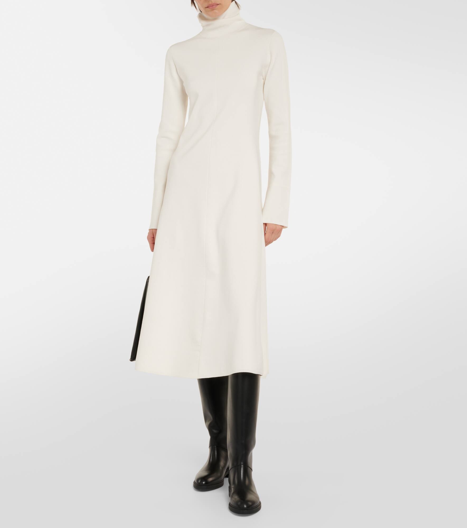 Silk-blend midi dress - 6