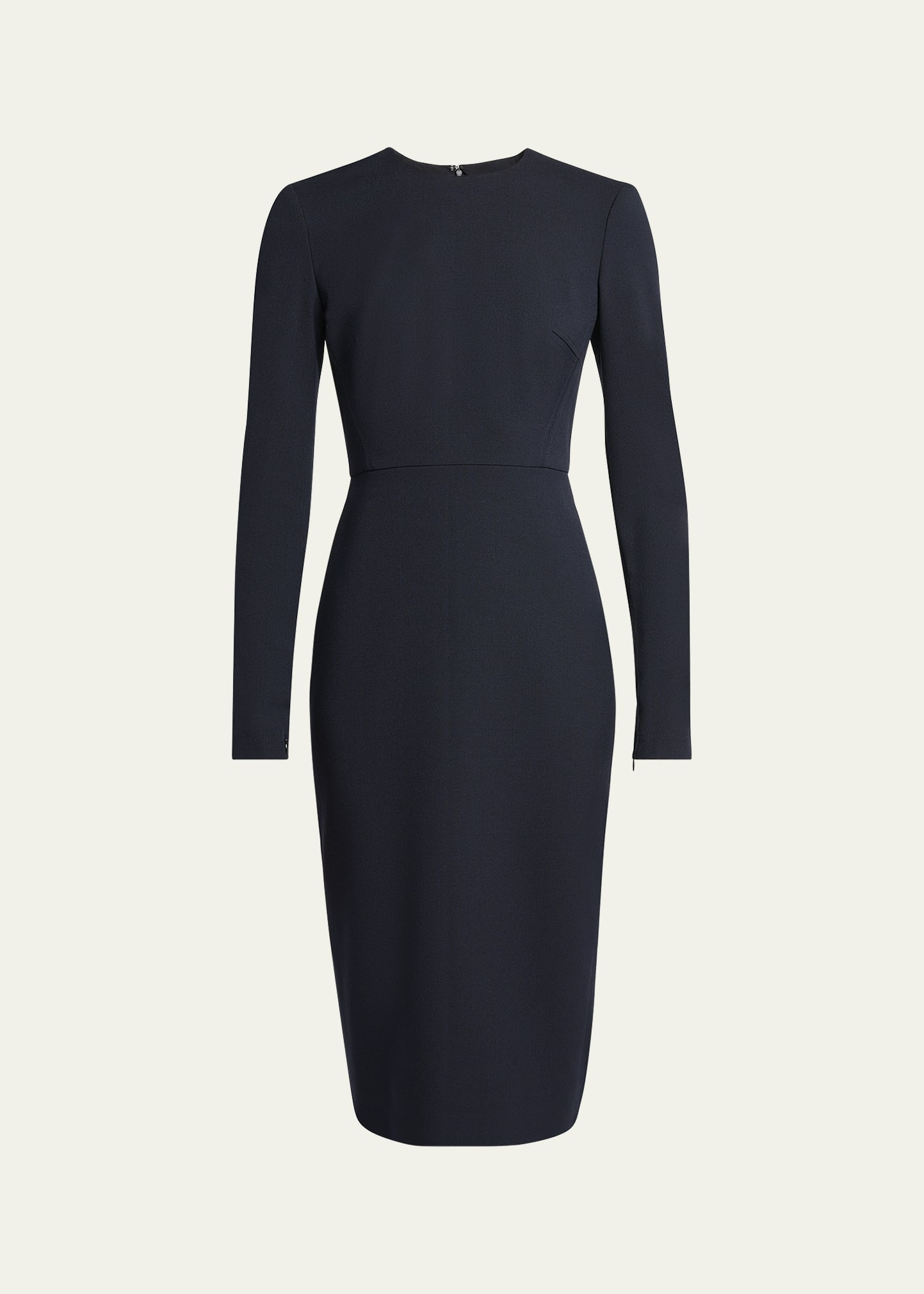 Bodycon Bi-Stretch Crepe Midi Dress - 1