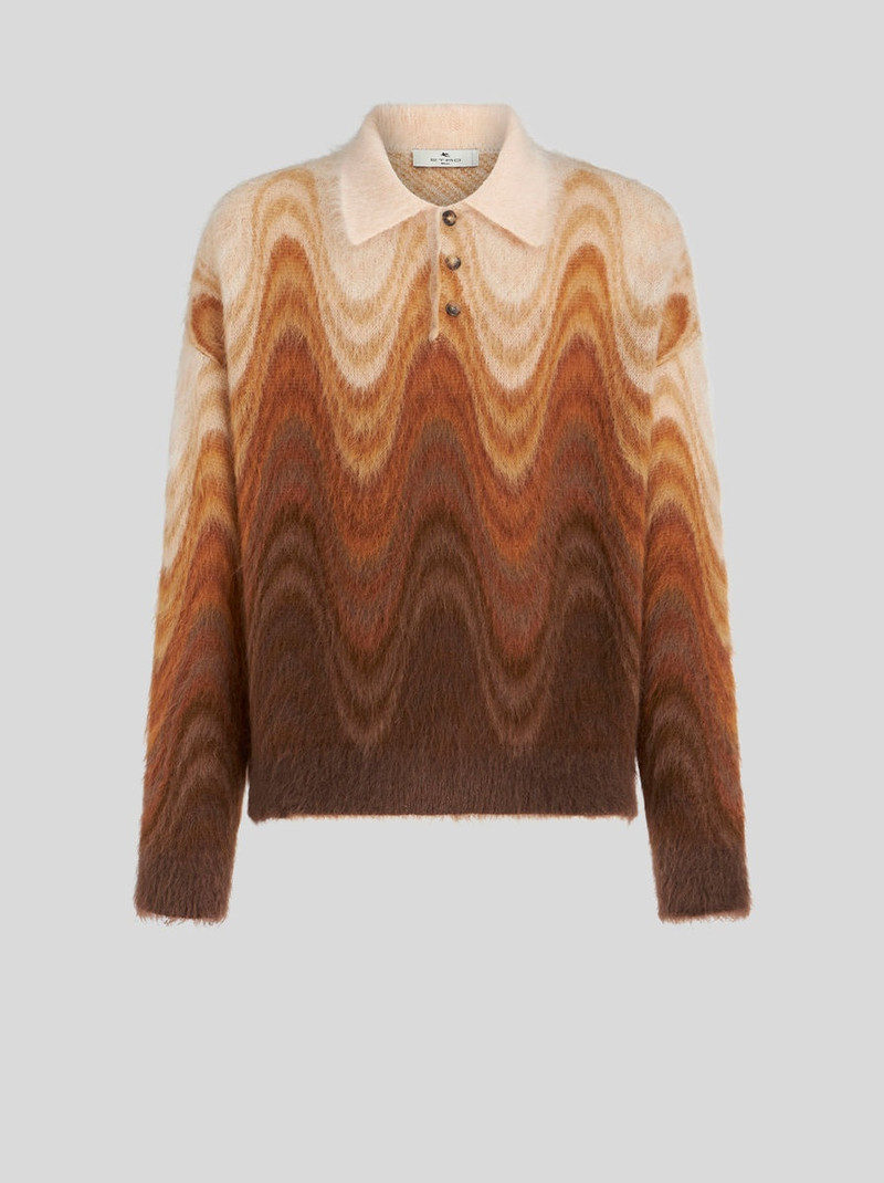 DEGRADÉ JACQUARD POLO JUMPER 1