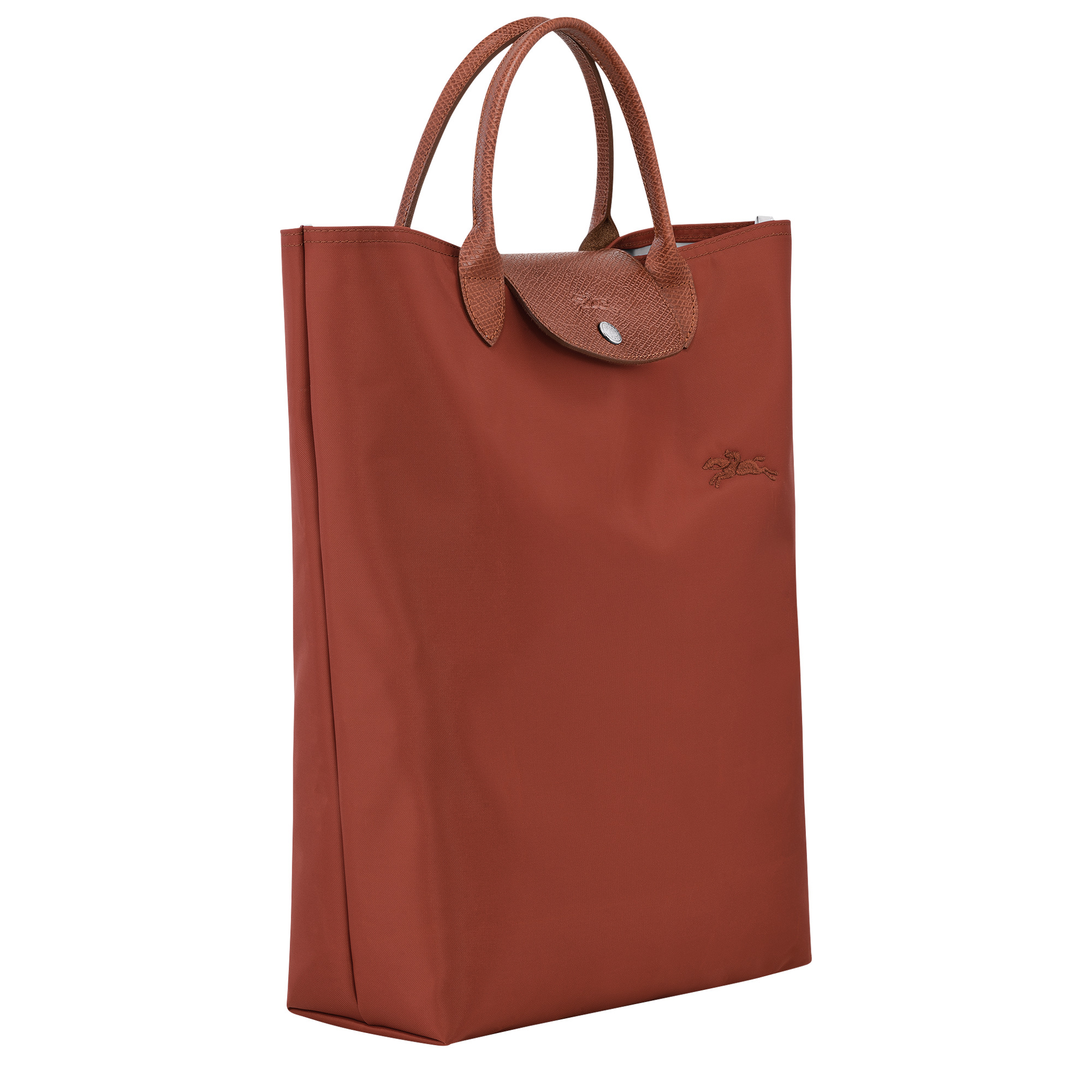 Le Pliage Green M Tote bag Chestnut - Canvas - 3