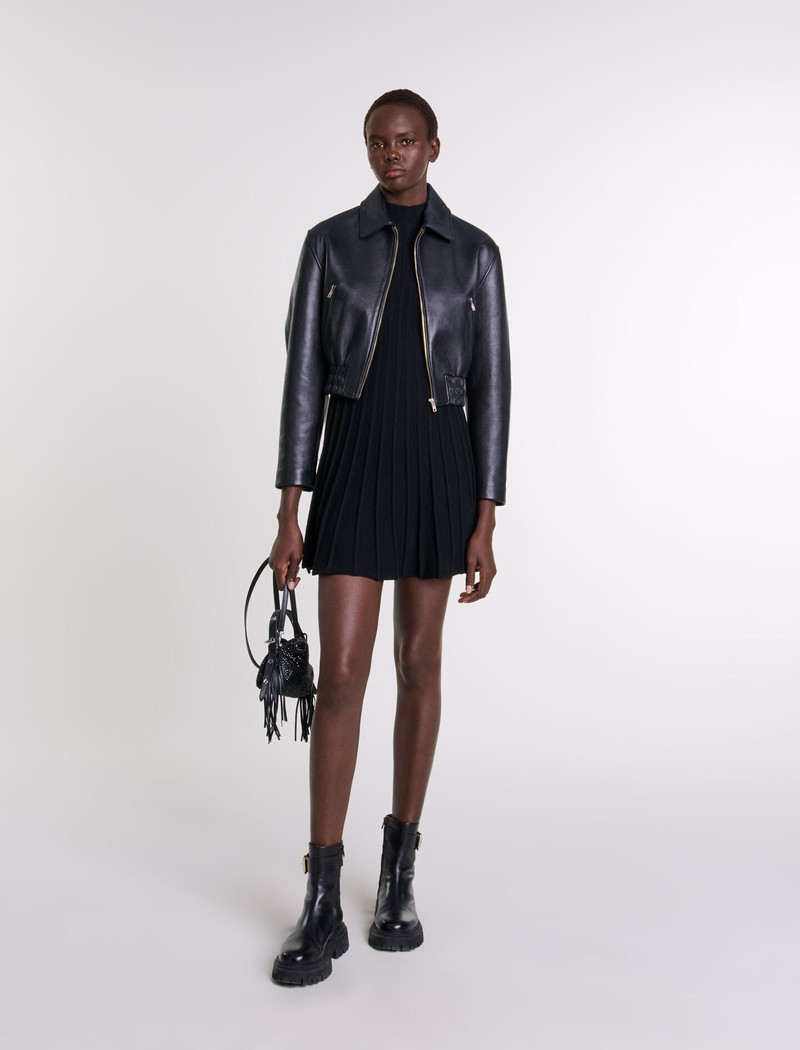 maje Leather jacket outlook