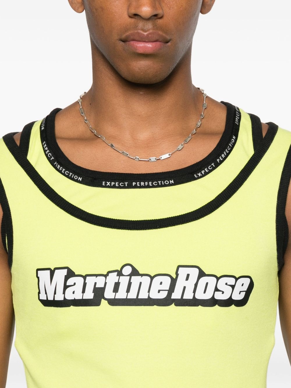 logo-print sleeveless tank top - 4