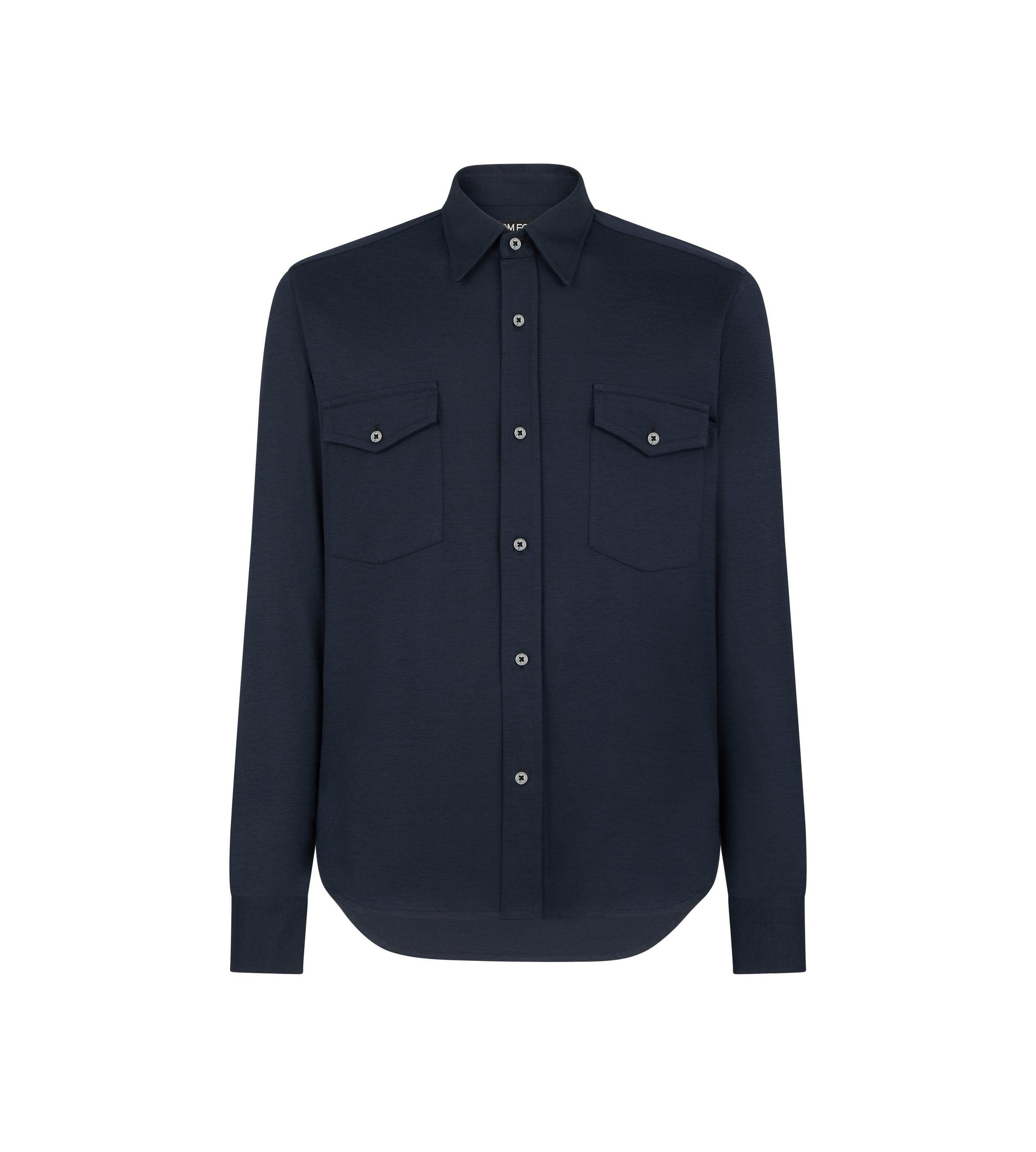 SILK COTTON BLEND SHIRT - 1