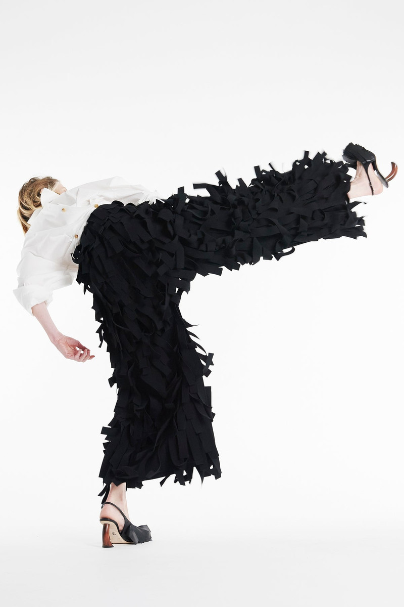 MULTI RECTANGLE SKIRT BLACK 12