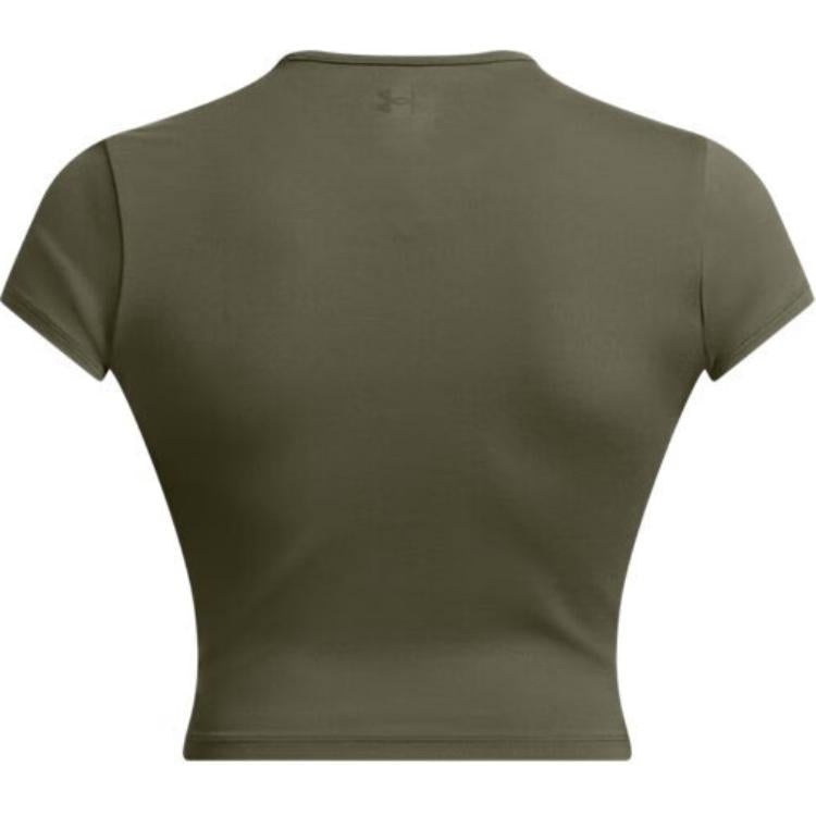 (WMNS) Under Armour Meridian Baby T-shirt 'Olive Green' 1387729-390 - 2