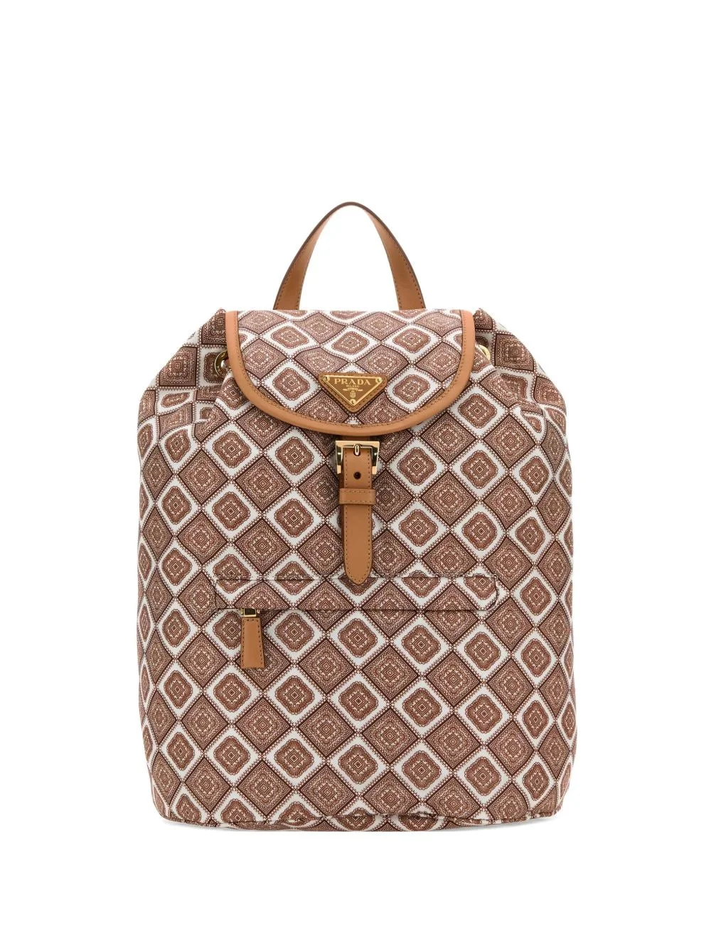 geometric-pattern backpack - 1