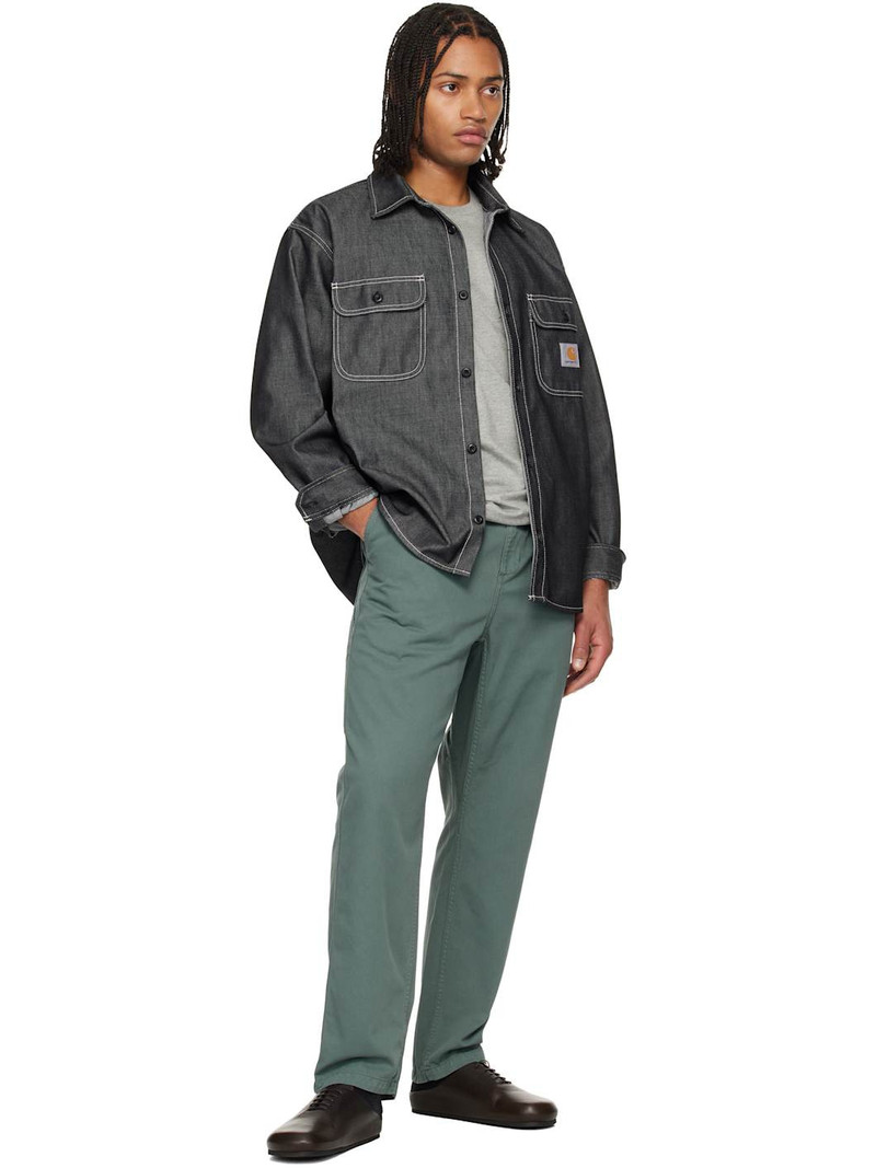 Carhartt Black Tigan Denim Overshirt outlook