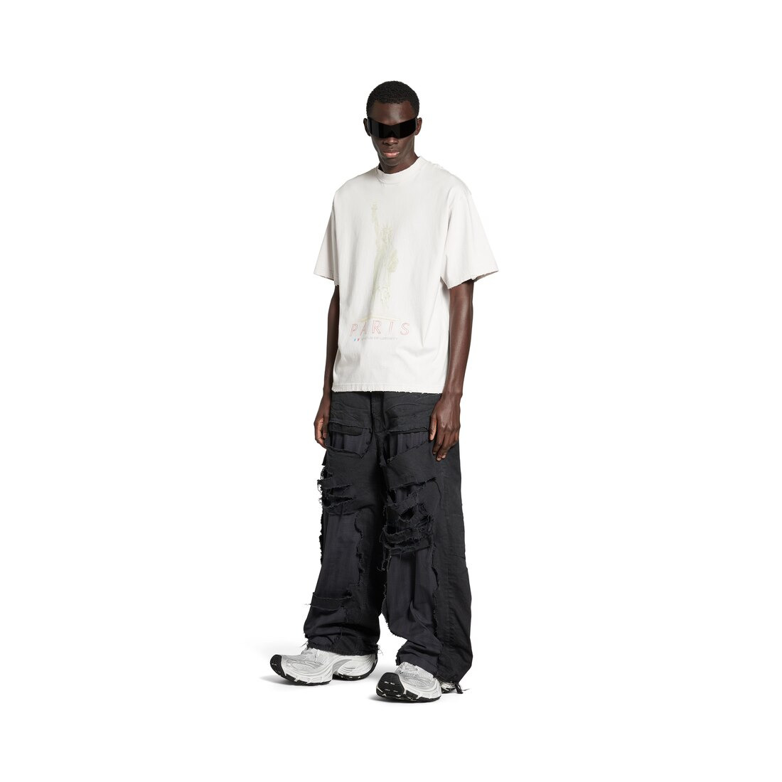 Paris Liberty T-shirt Medium Fit in Off White - 2