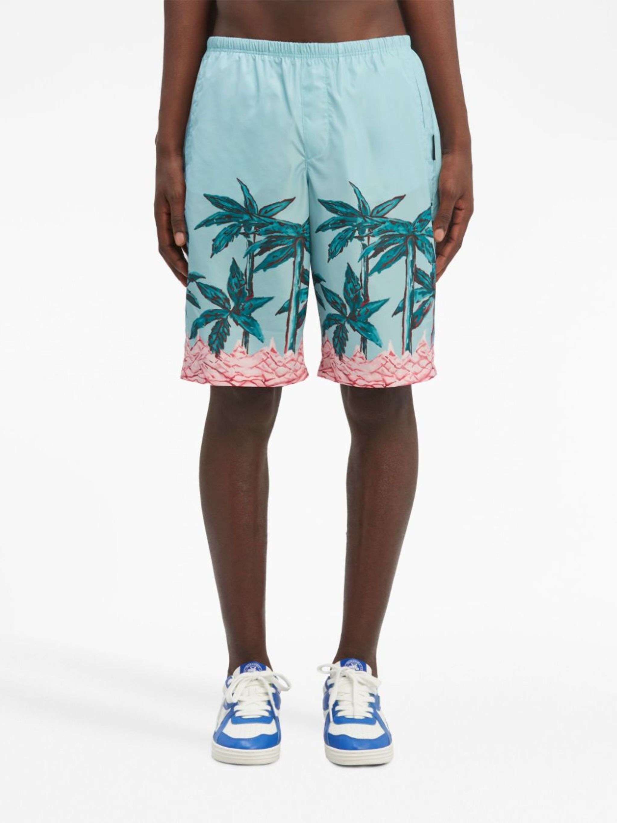 Palms Row knee-length swim shorts - 4