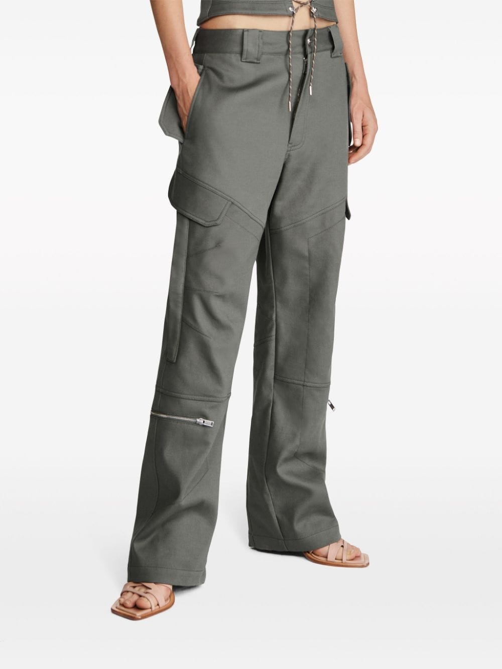 Tactical straight-leg cargo trousers - 7