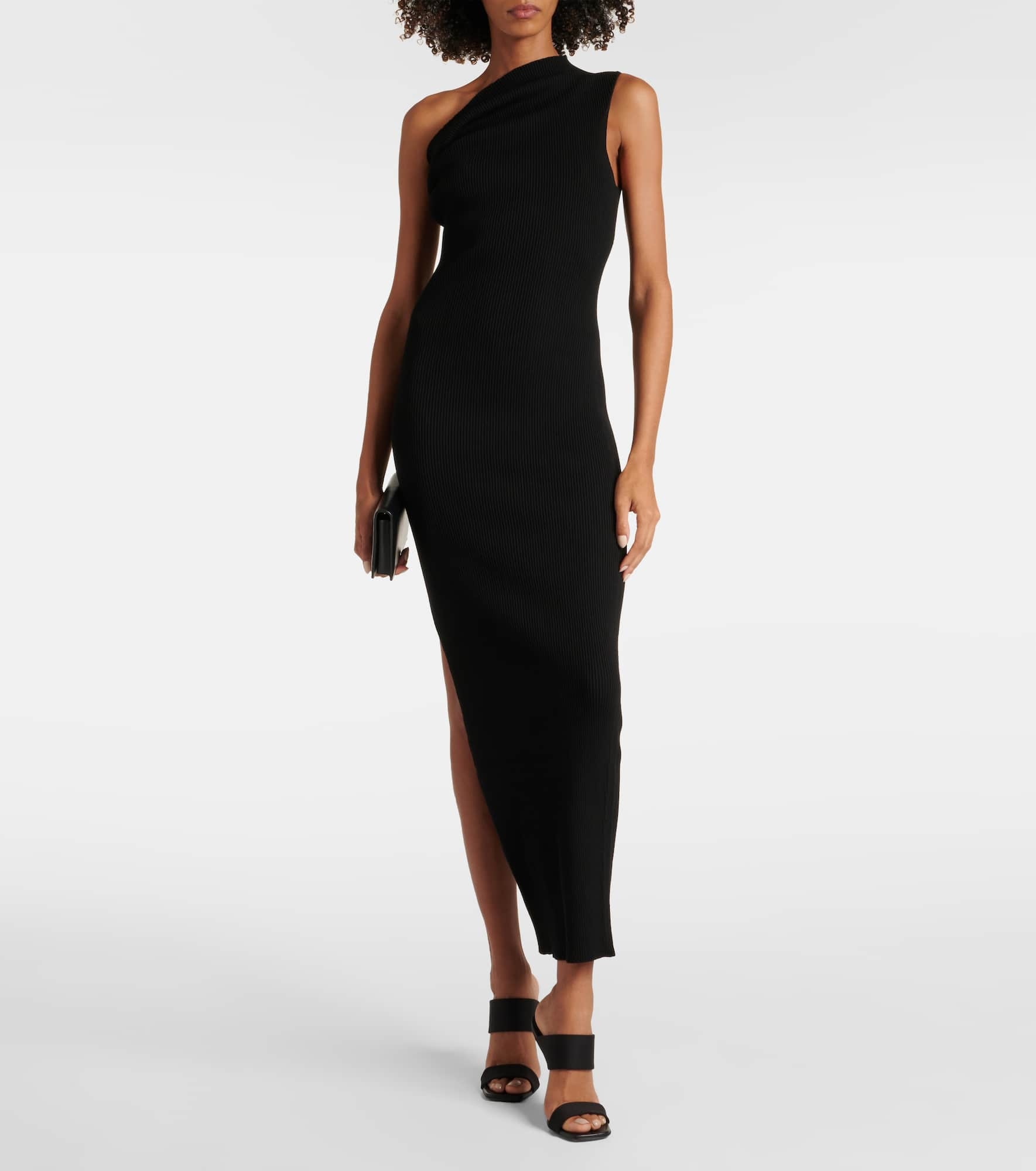 One-shoulder jersey maxi dress - 2