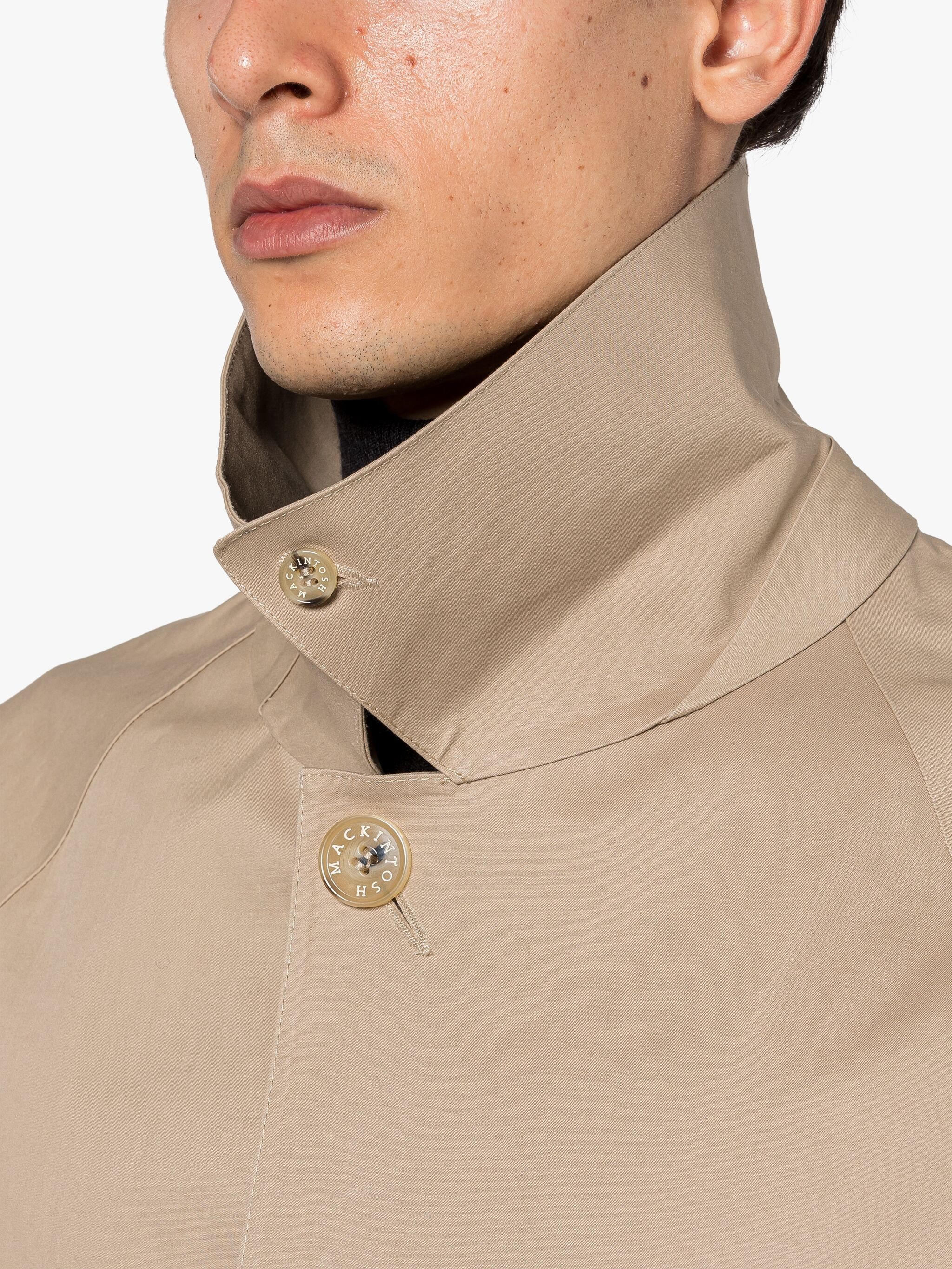 LAUDER FAWN BONDED COTTON OVERCOAT - 5