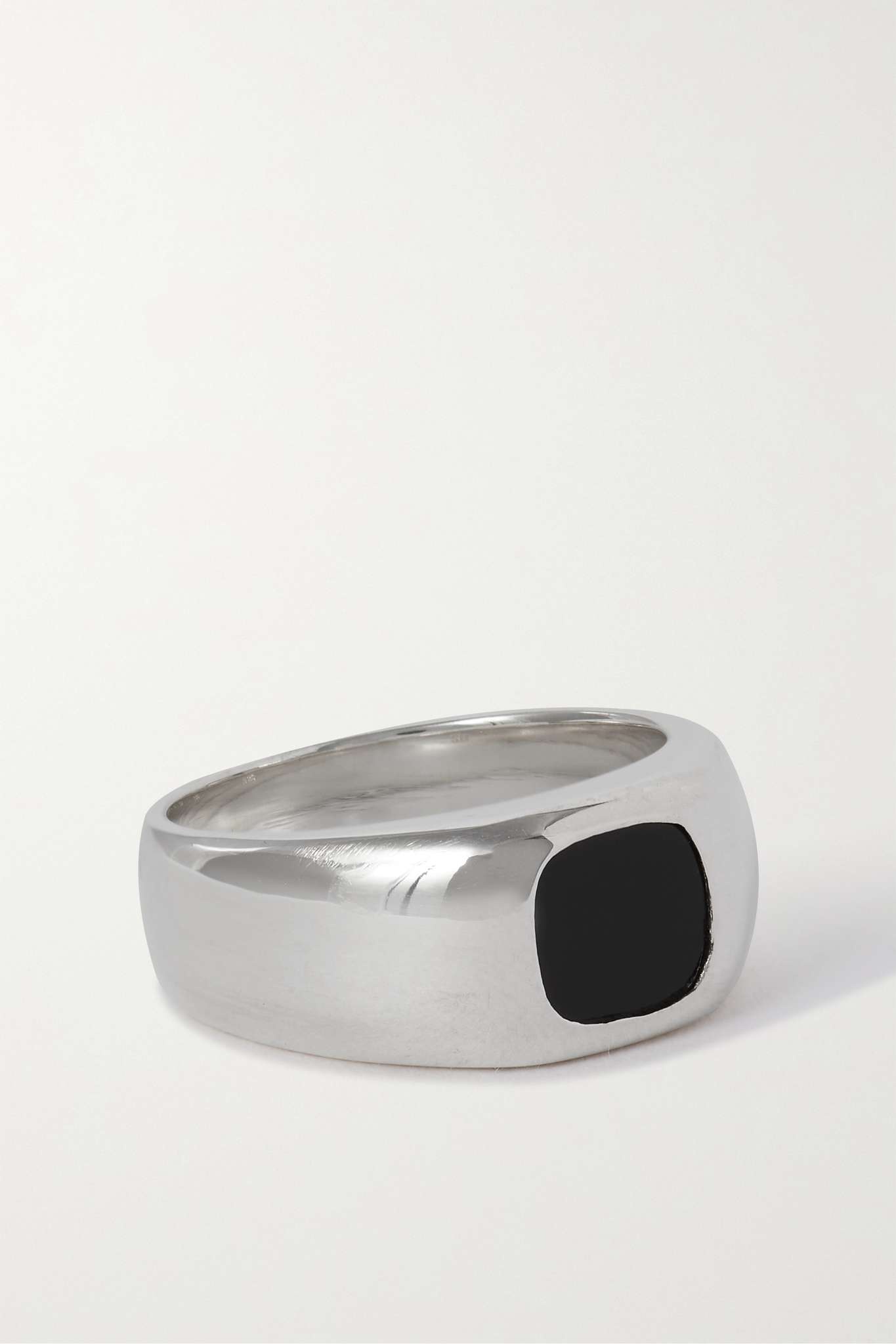 Godfather small silver onyx ring - 1