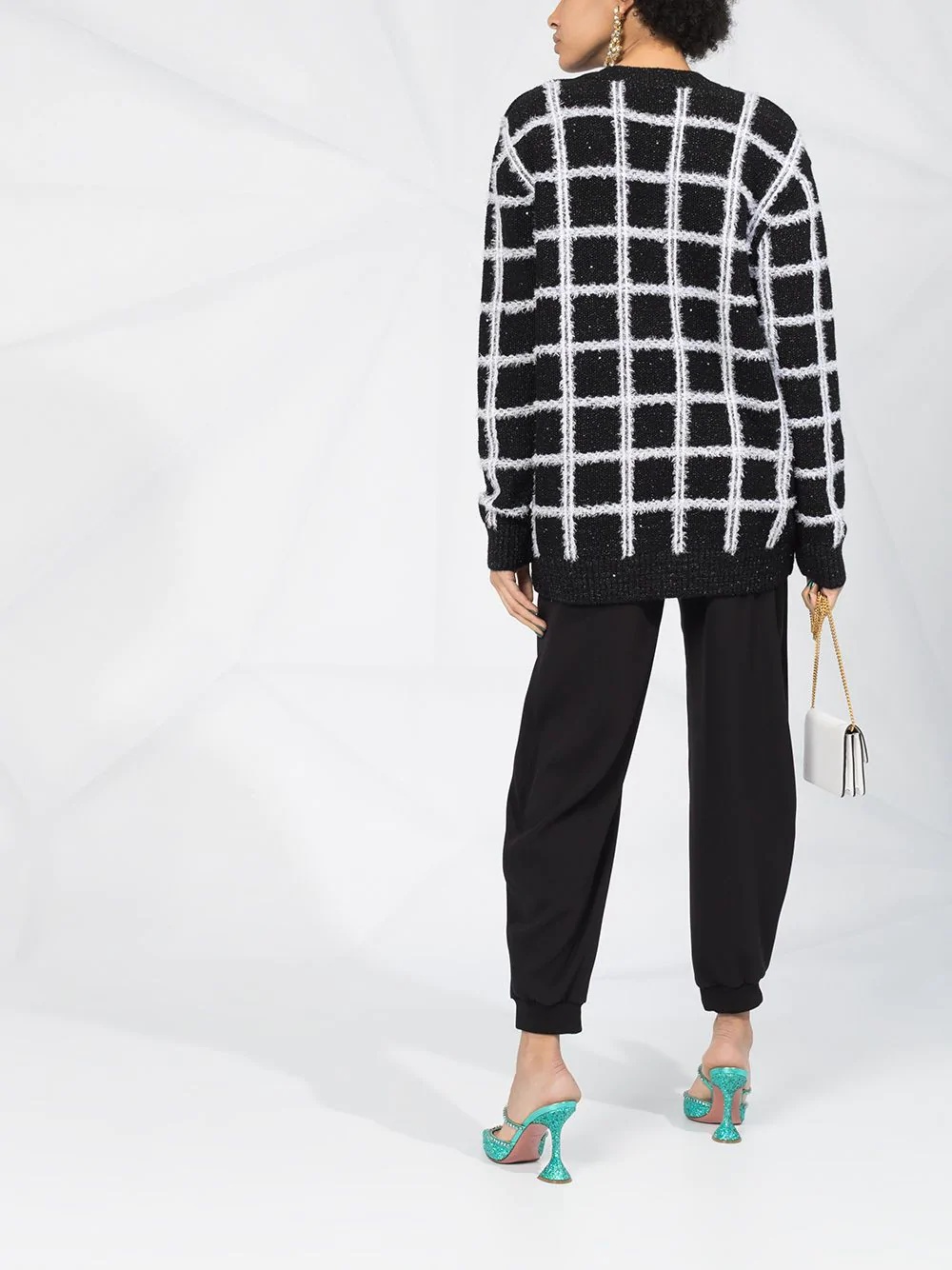 grid-pattern jumper - 6