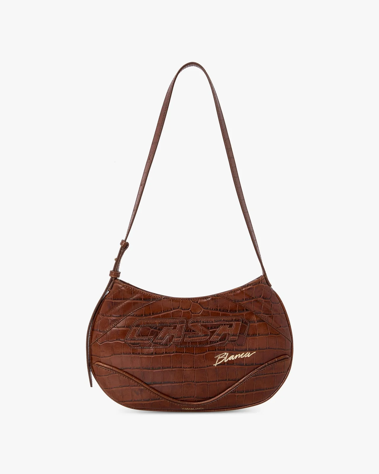 Brown Slim Biker Bag - 1