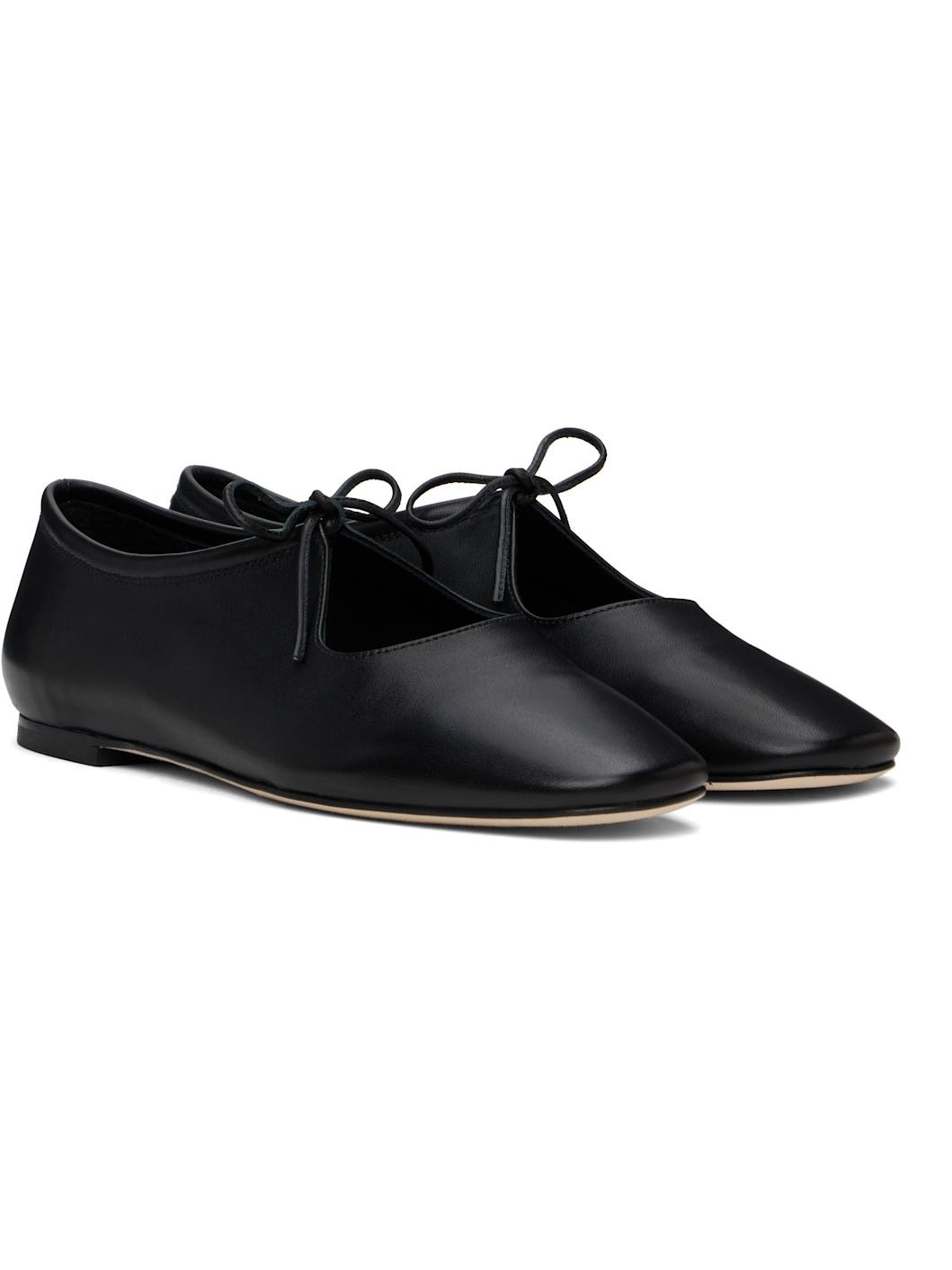 Black Della Ballerina Flats - 4