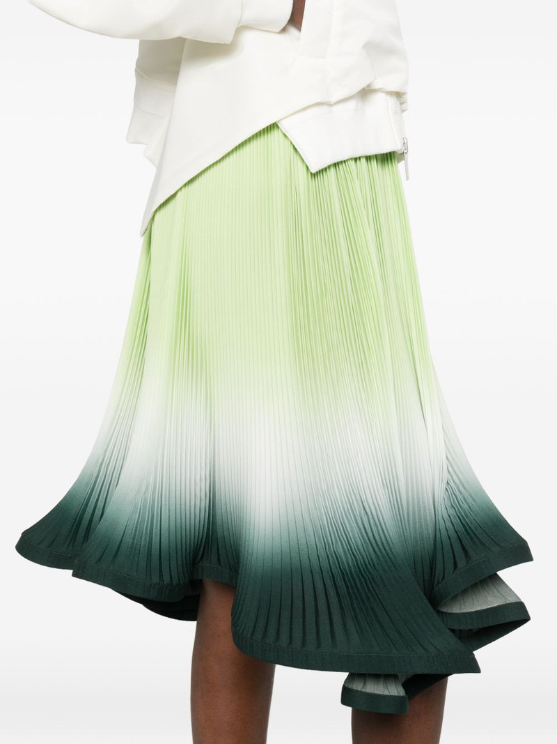 degradé-effect pleated skirt 5