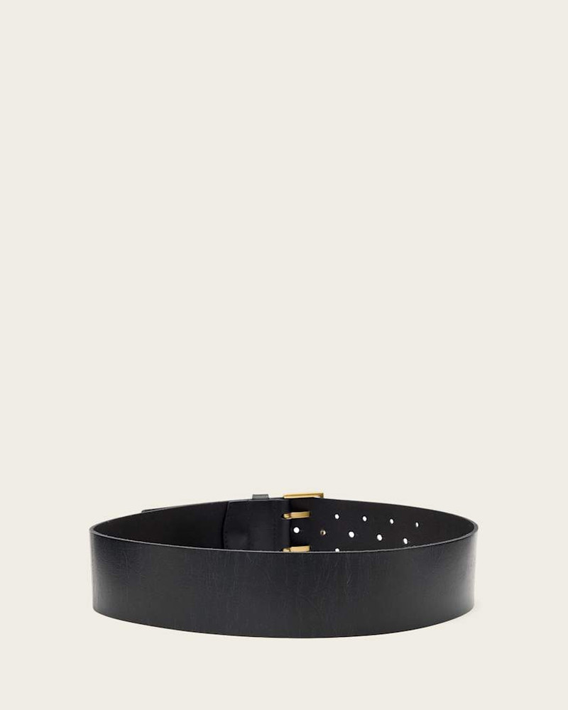 LEO LEATHER WIDE BELT 4