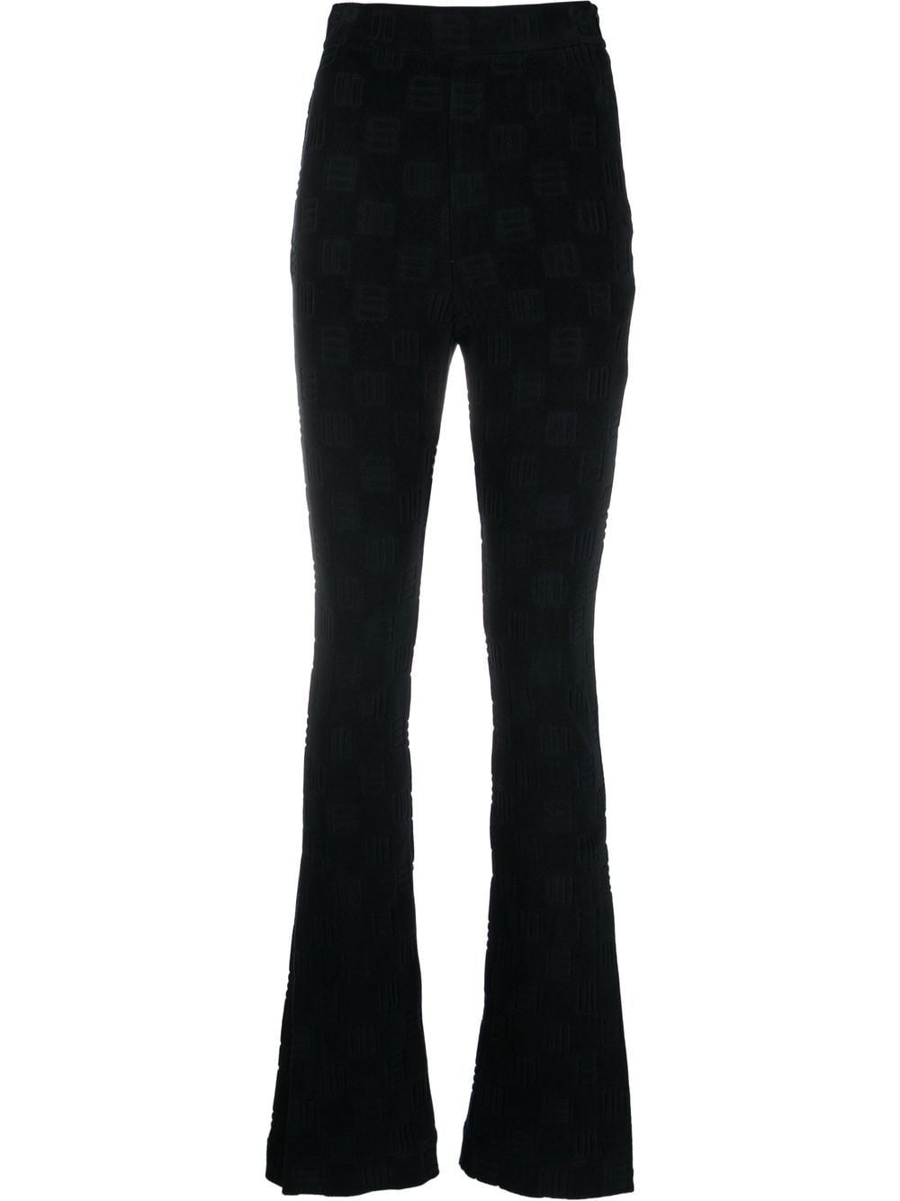 high-waist flared trousers - 1