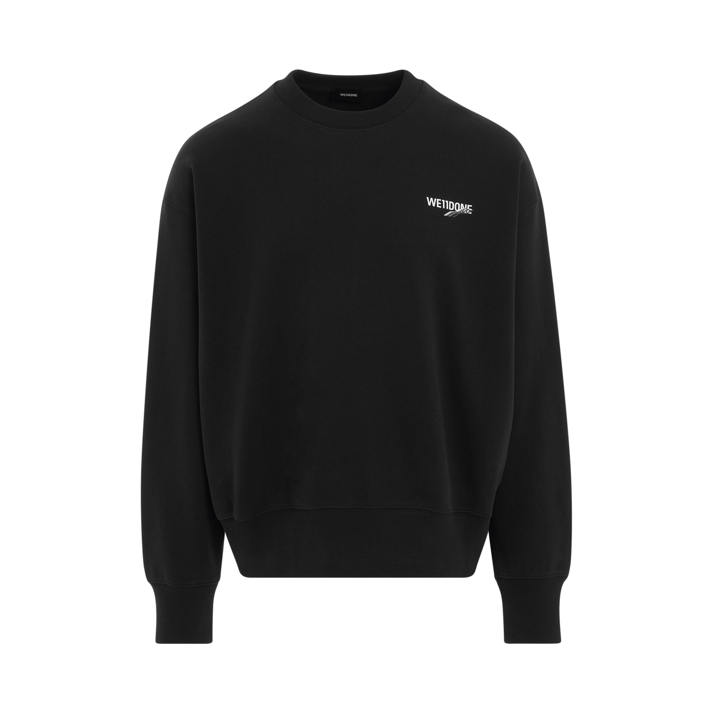 Basic 1506 Logo Sweatshirt in Black - 1