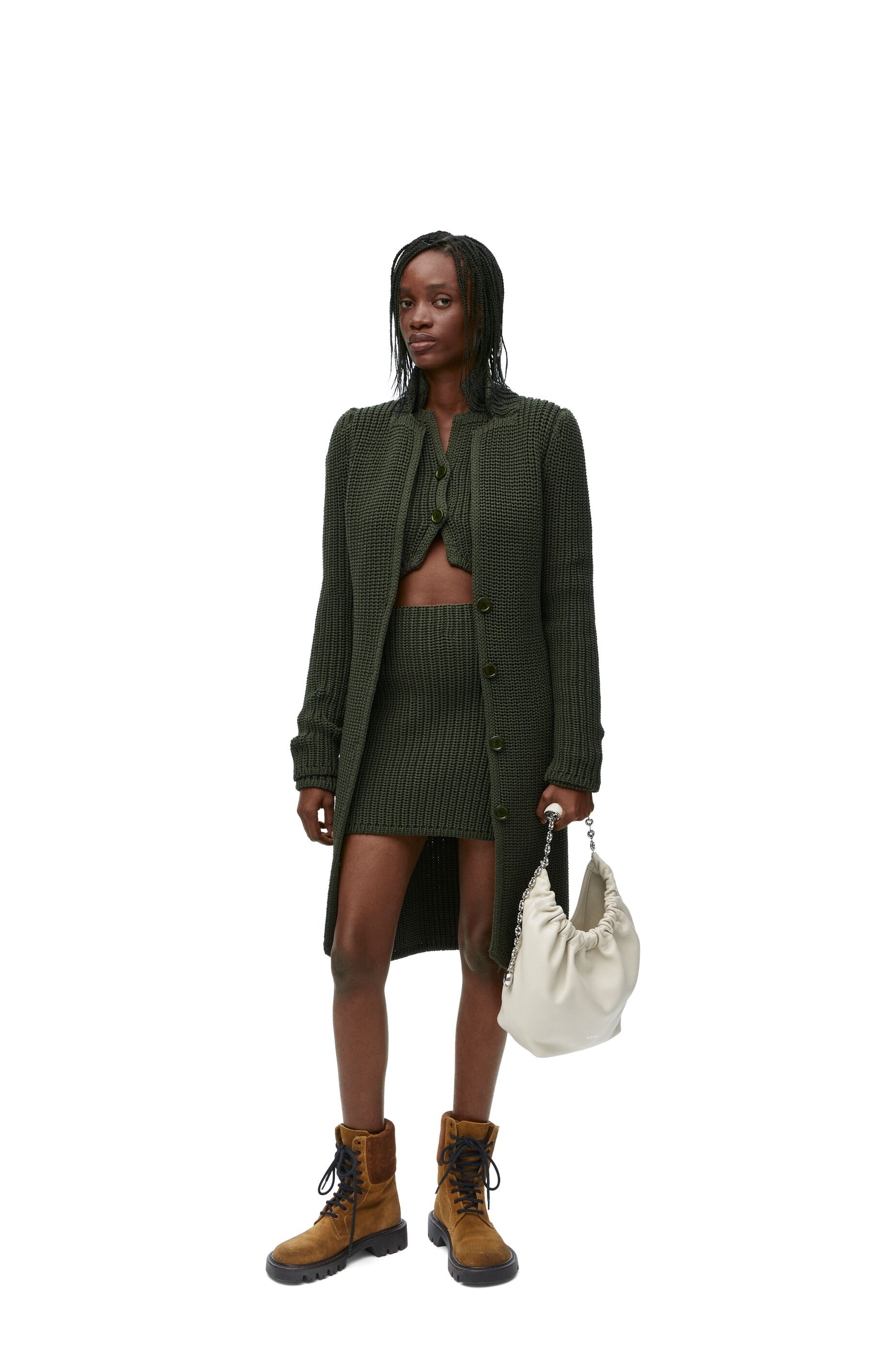 Cropped cardigan In technical knit - 2