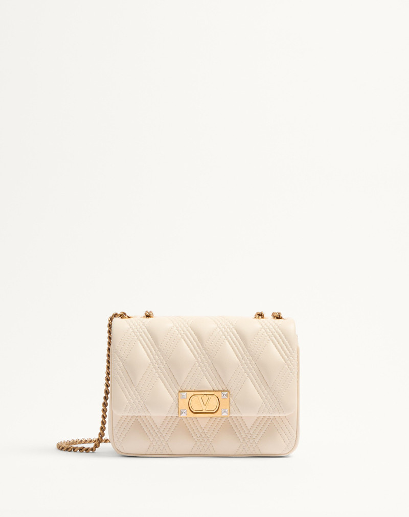 VALENTINO GARAVANI QUILTIE 67 MEDIUM SHOULDER BAG IN QUILTED NAPPA LEATHER - 1