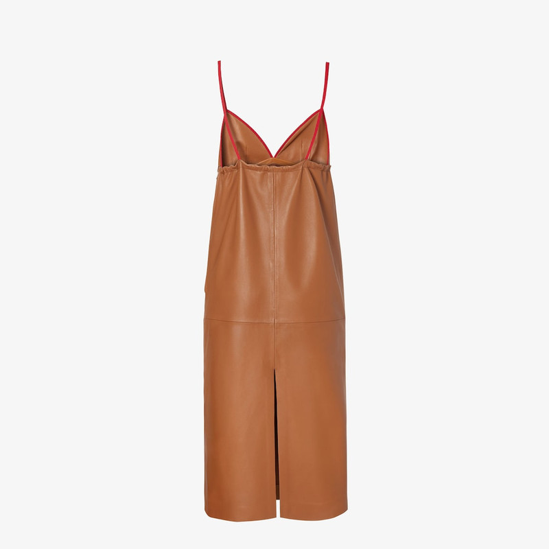 Dress Brown nappa leather dress 2