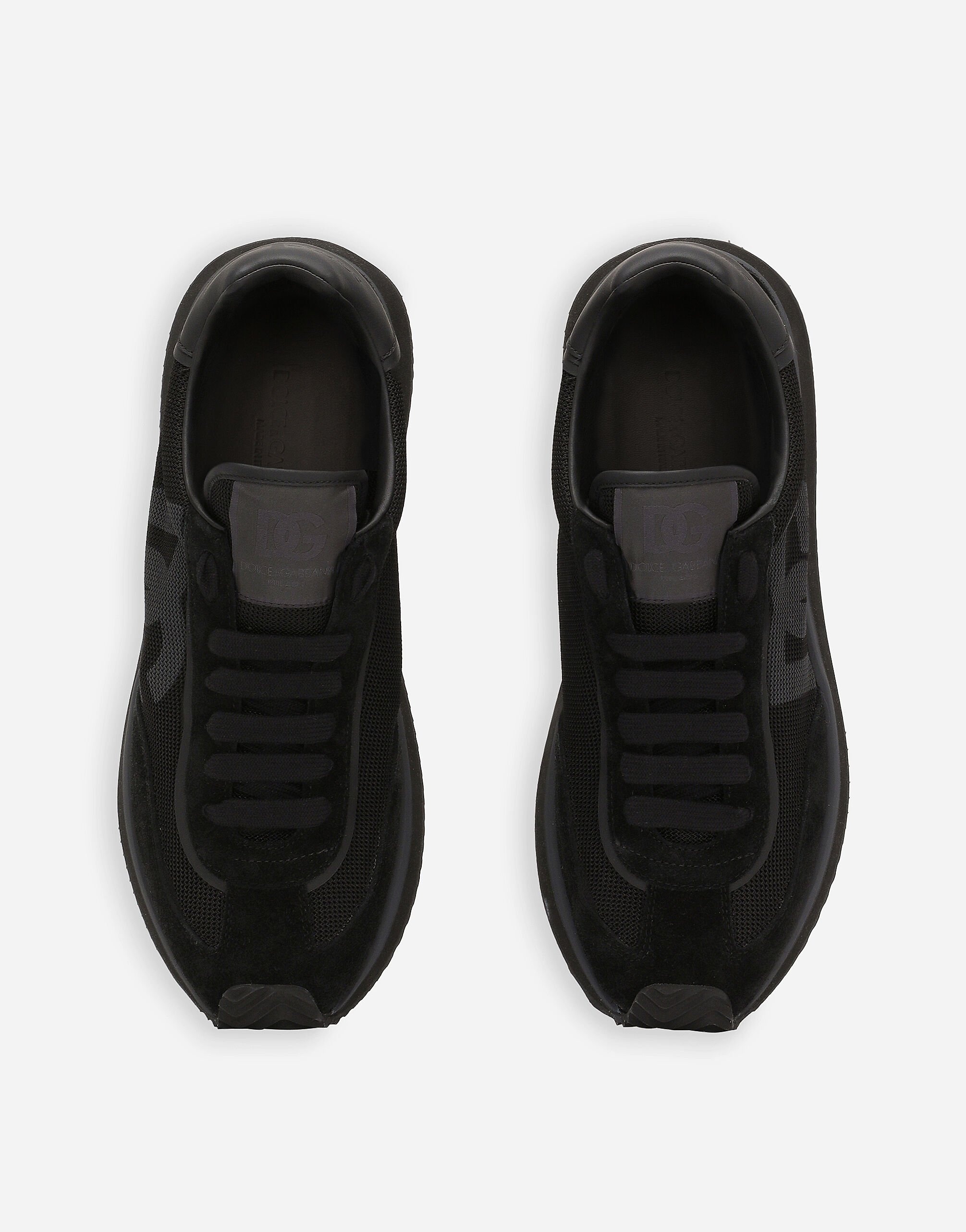 Mixed-material DG CUSHION sneakers - 4