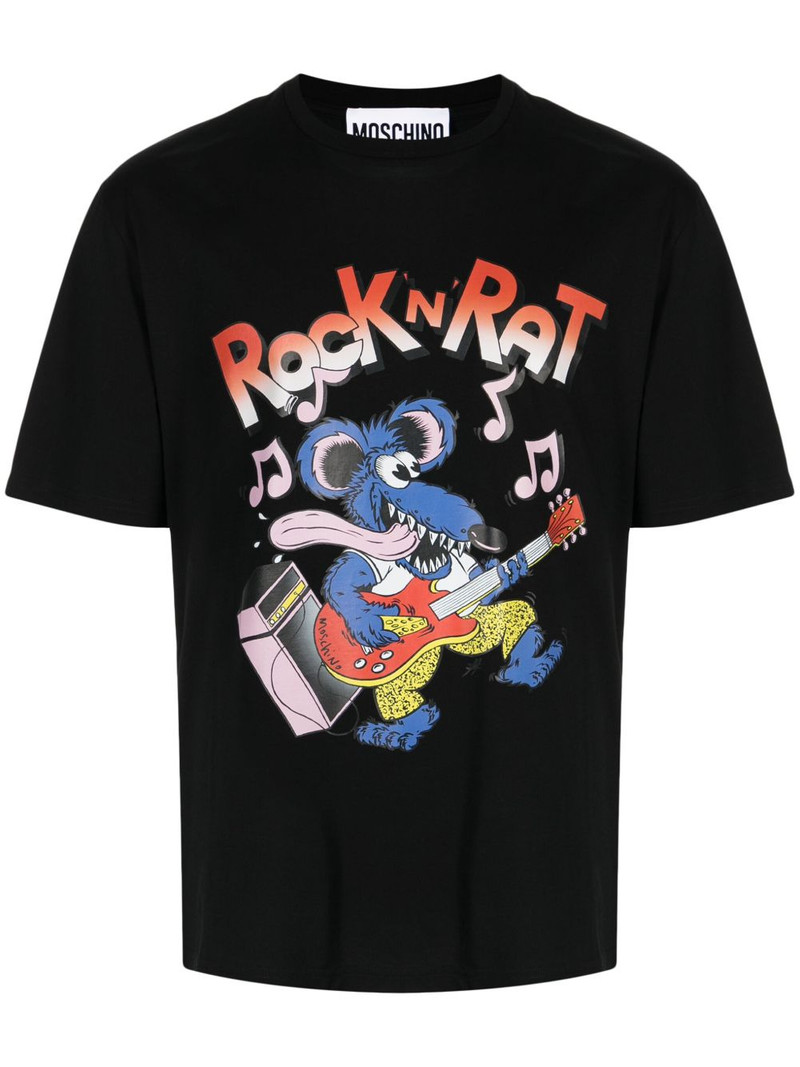 graphic-print organic cotton T-shirt 1