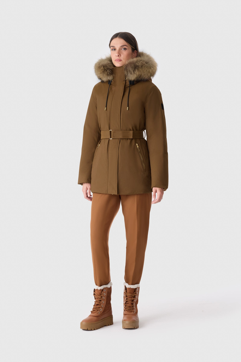 MACKAGE JENI-F 2-in-1 down parka with removable bib and natural fur outlook