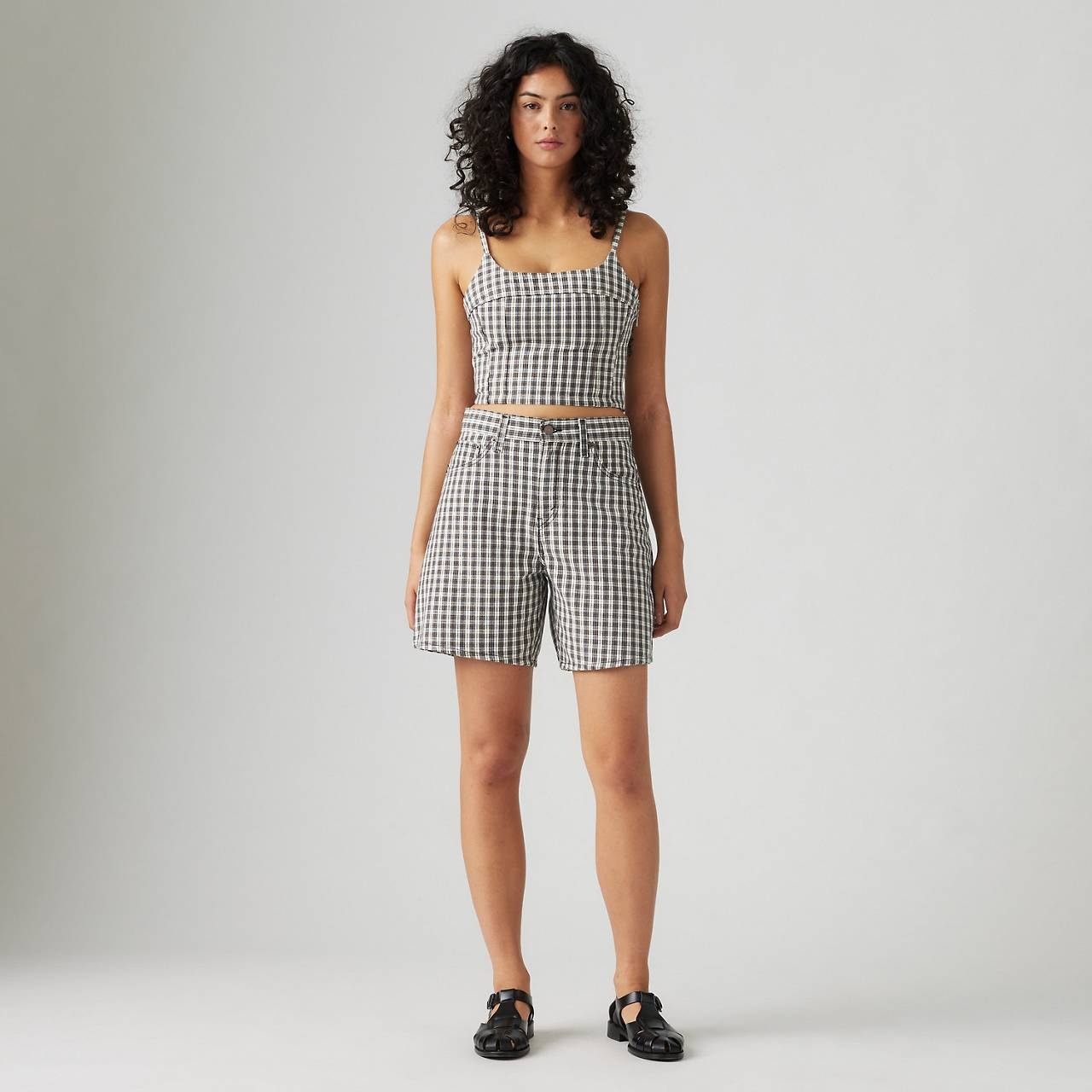 HIGH RISE BAGGY WOMEN'S SHORTS - 2