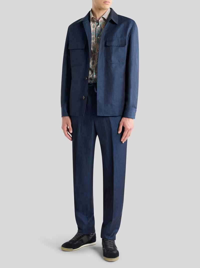 Etro WOOL AND LINEN SHACKET outlook