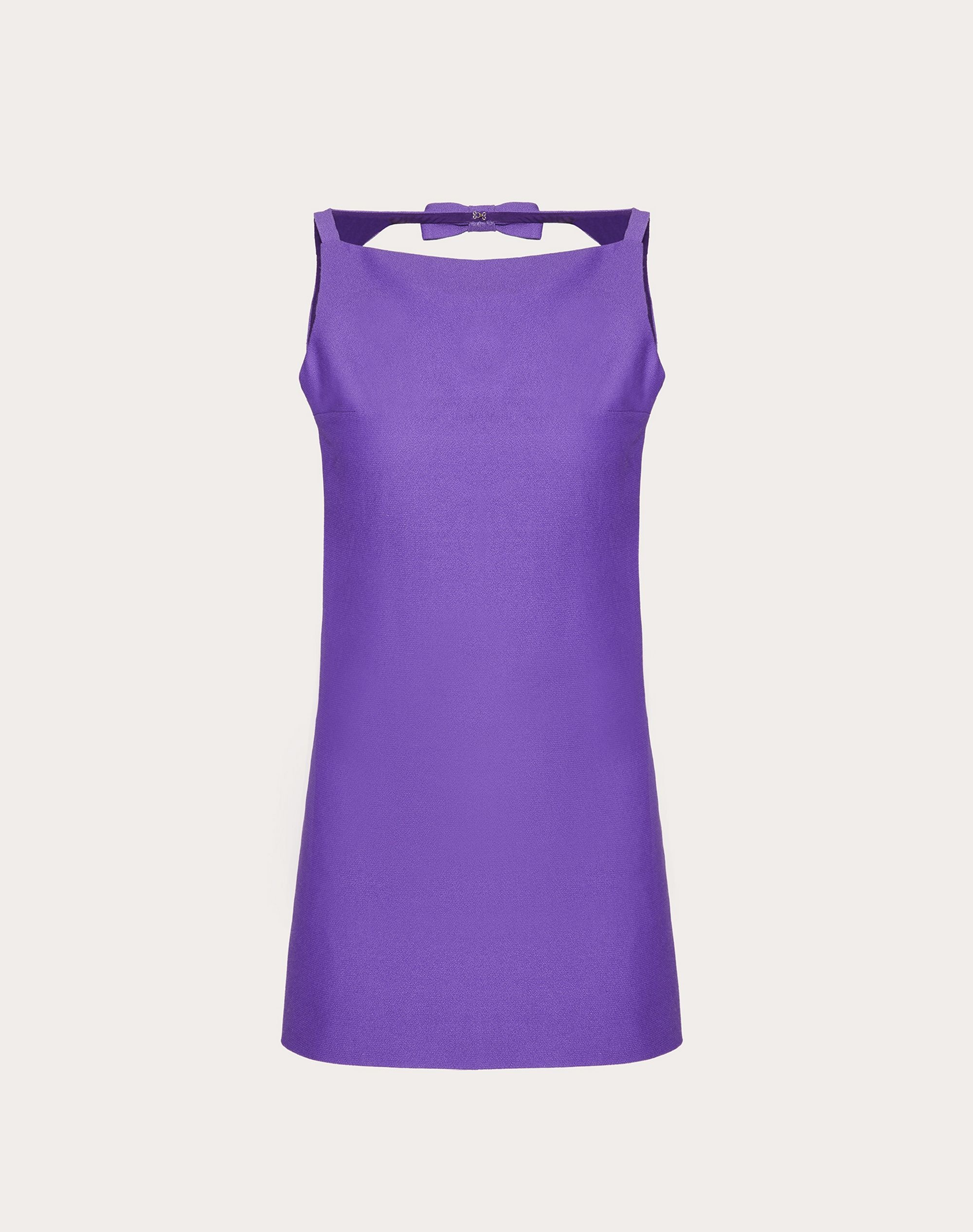 SHORT SAND CREPE DRESS - 1