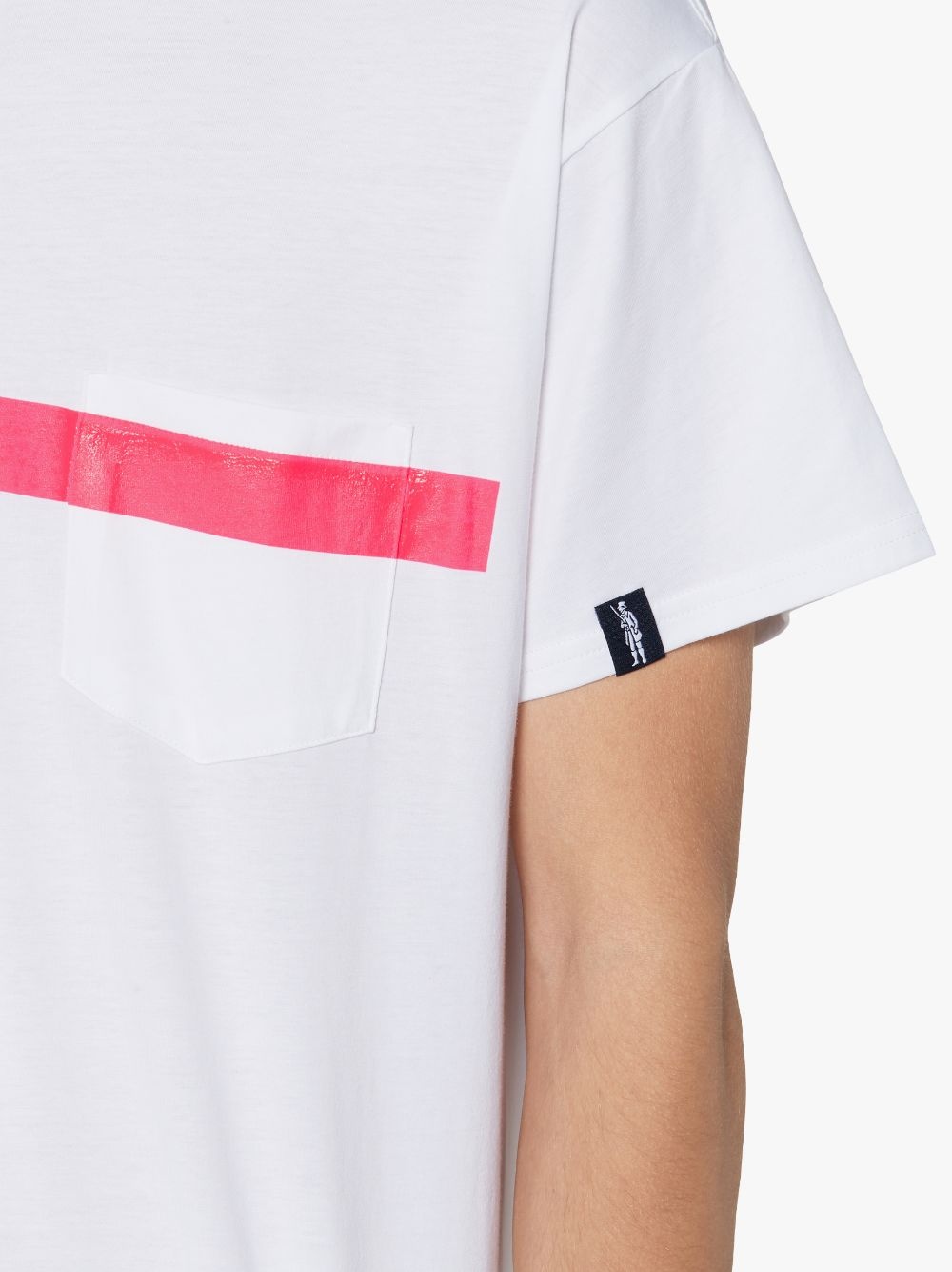 WHITE X PINK COTTON T-SHIRT | GJM-206 - 6