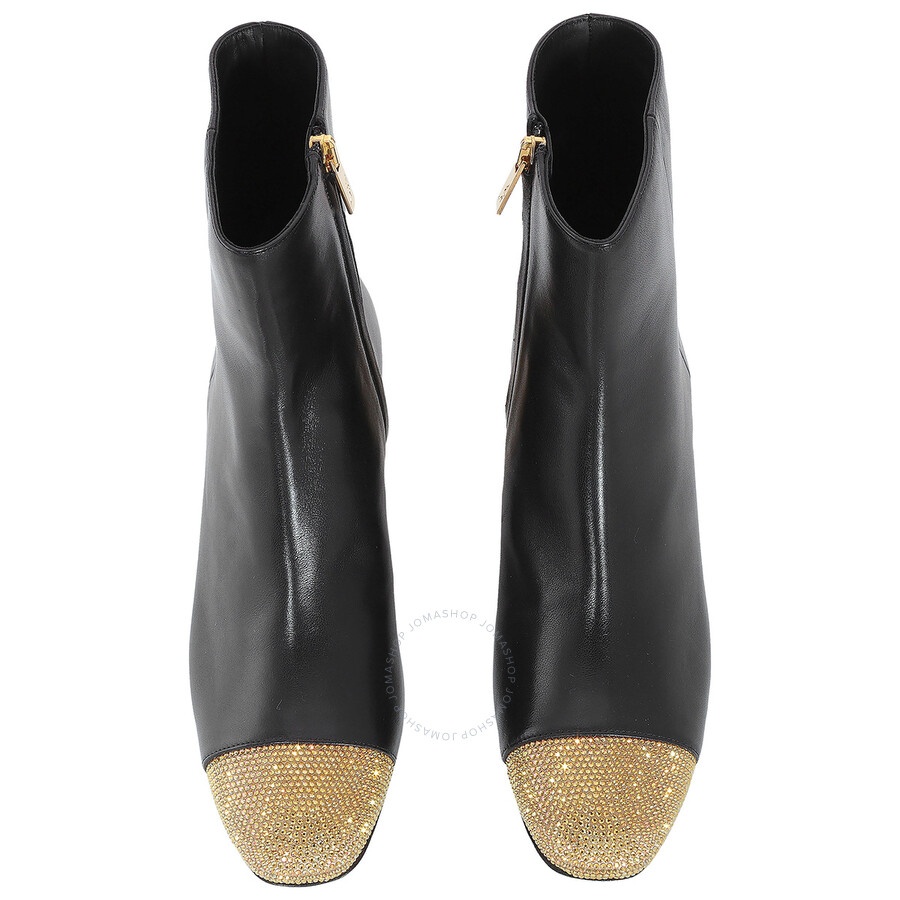 Rene Caovilla Bonnie 40 Leather Ankle Boots - 3