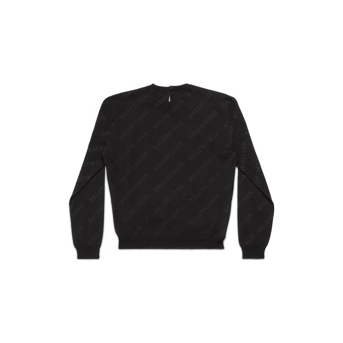 Women's Mini Allover Logo Sweater in Black - 6